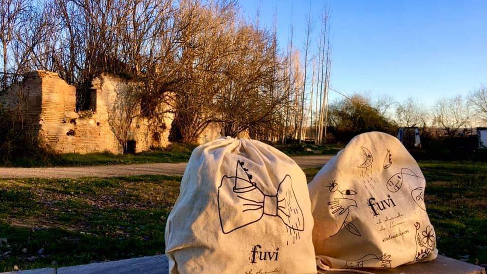 Imagen de lo que queda del molino.