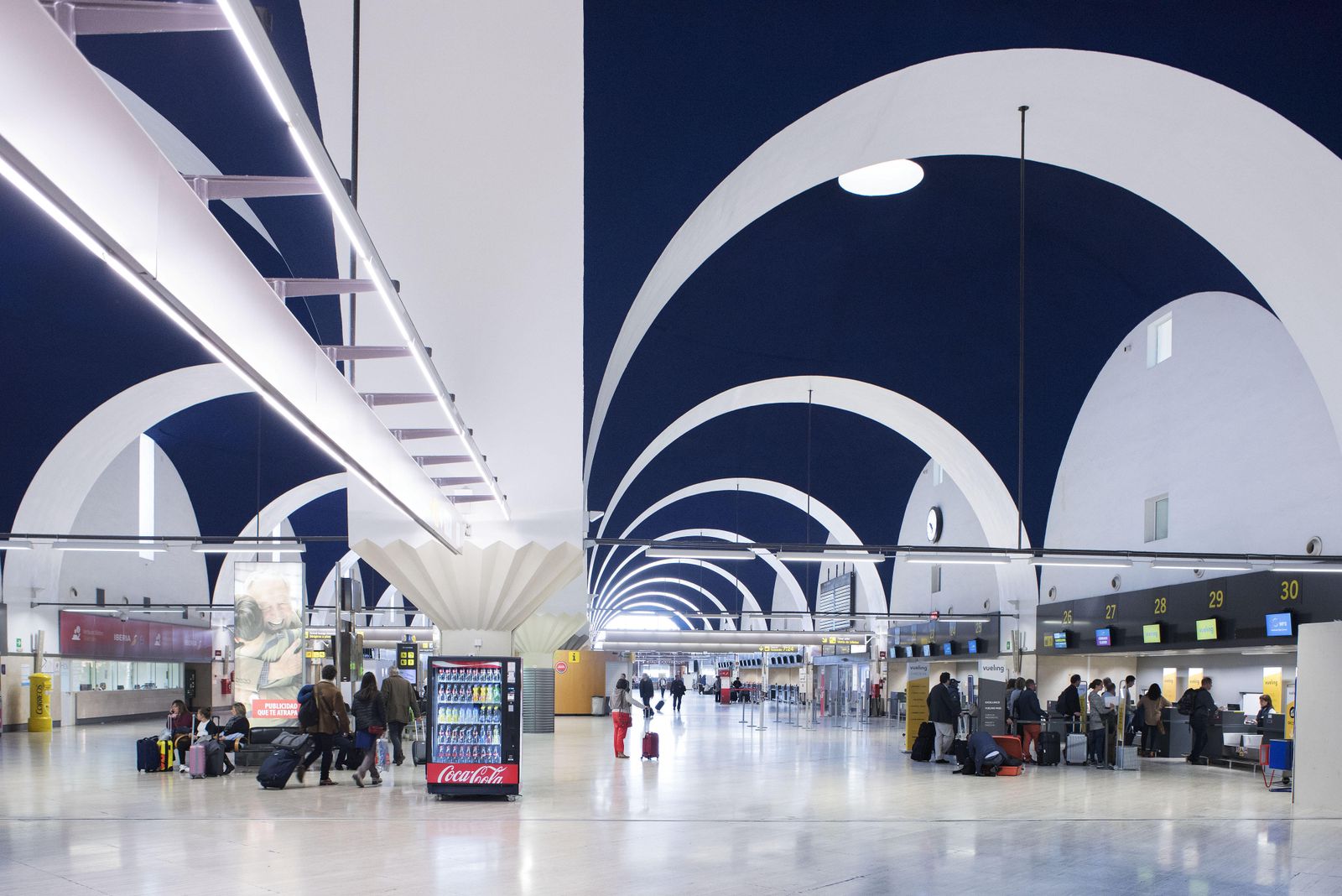 Interior del aeropuerto de San Pablo.