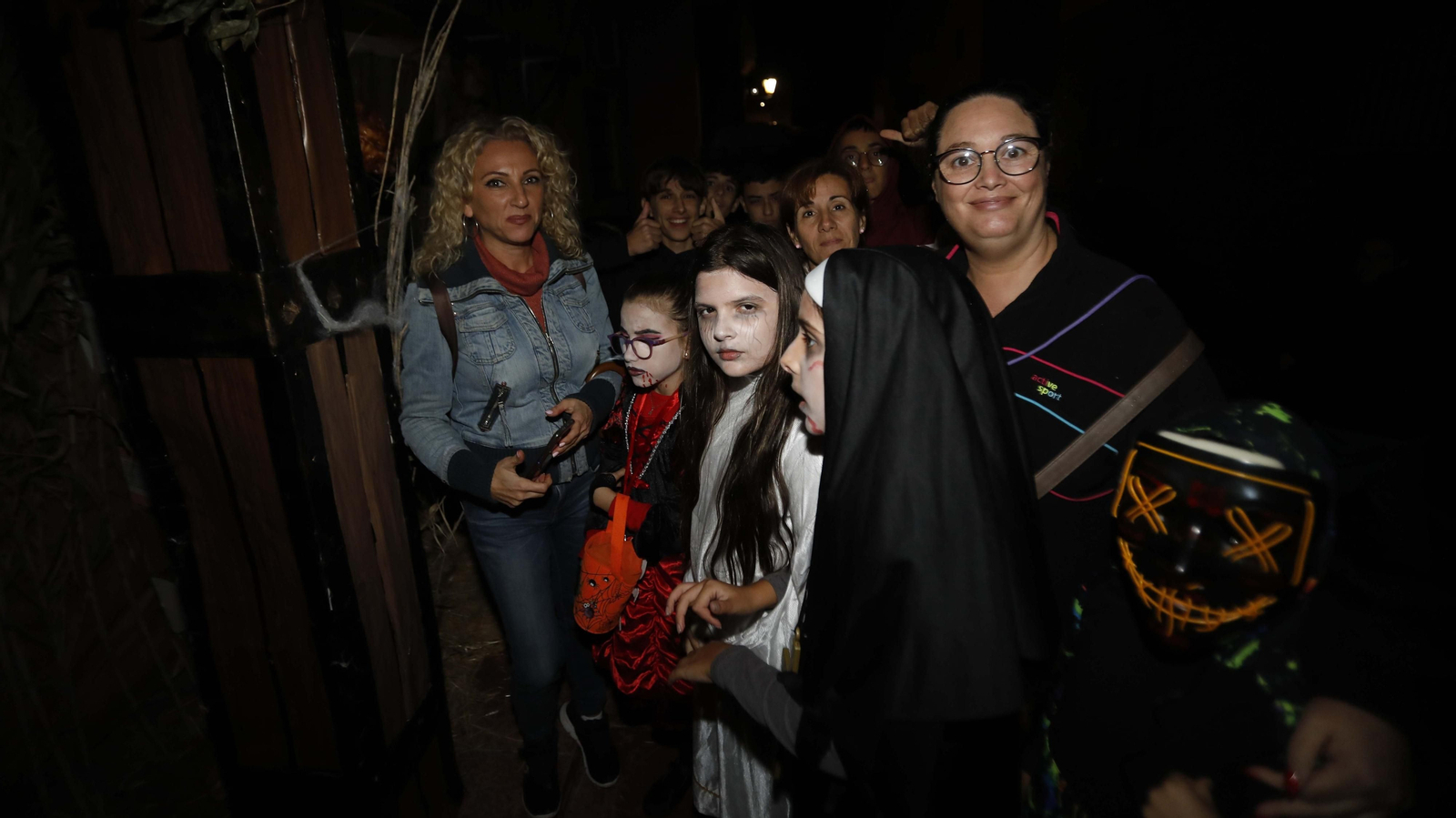 La noche de Halloween en la casa del terror