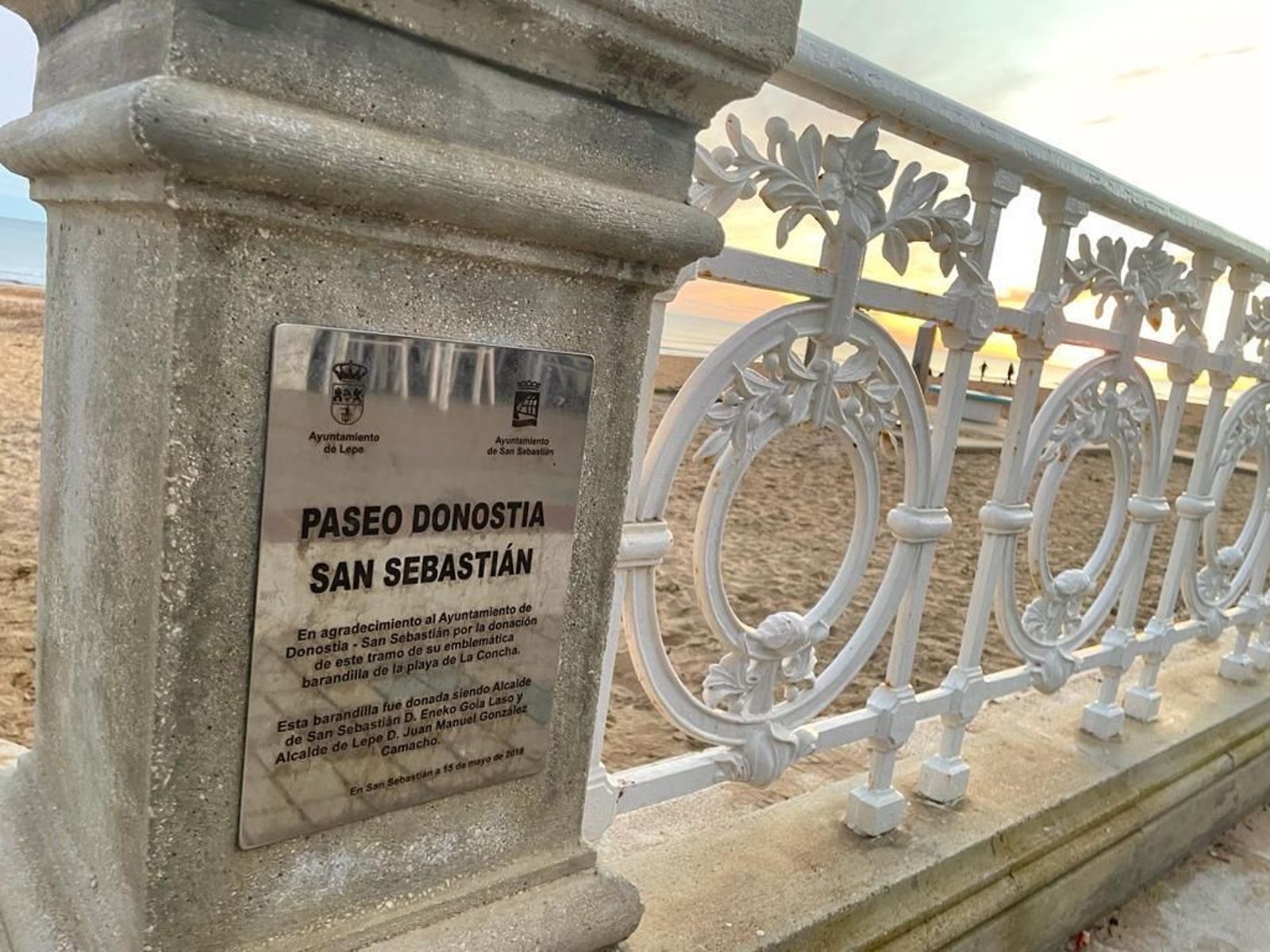 Un trocito de San Sebastián en la playa de La Antilla