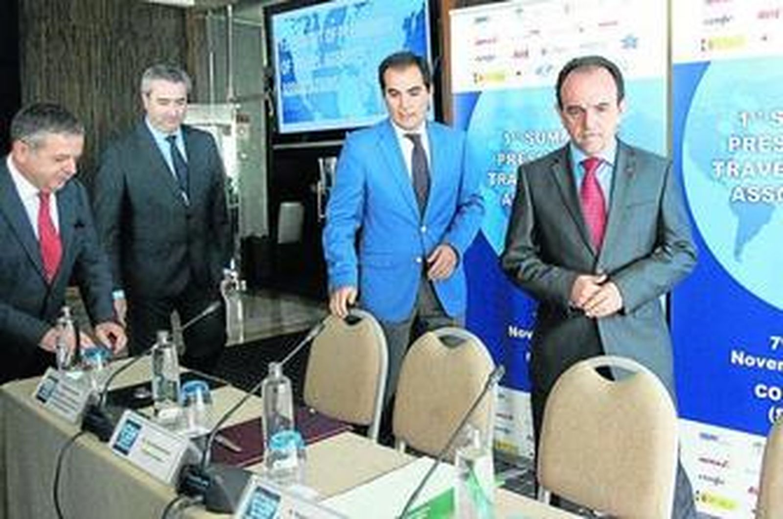 Salvador Fuentes, Antonio Caño, José Antonio Nieto y Rafael Rodríguez en la presentación de la cita.
