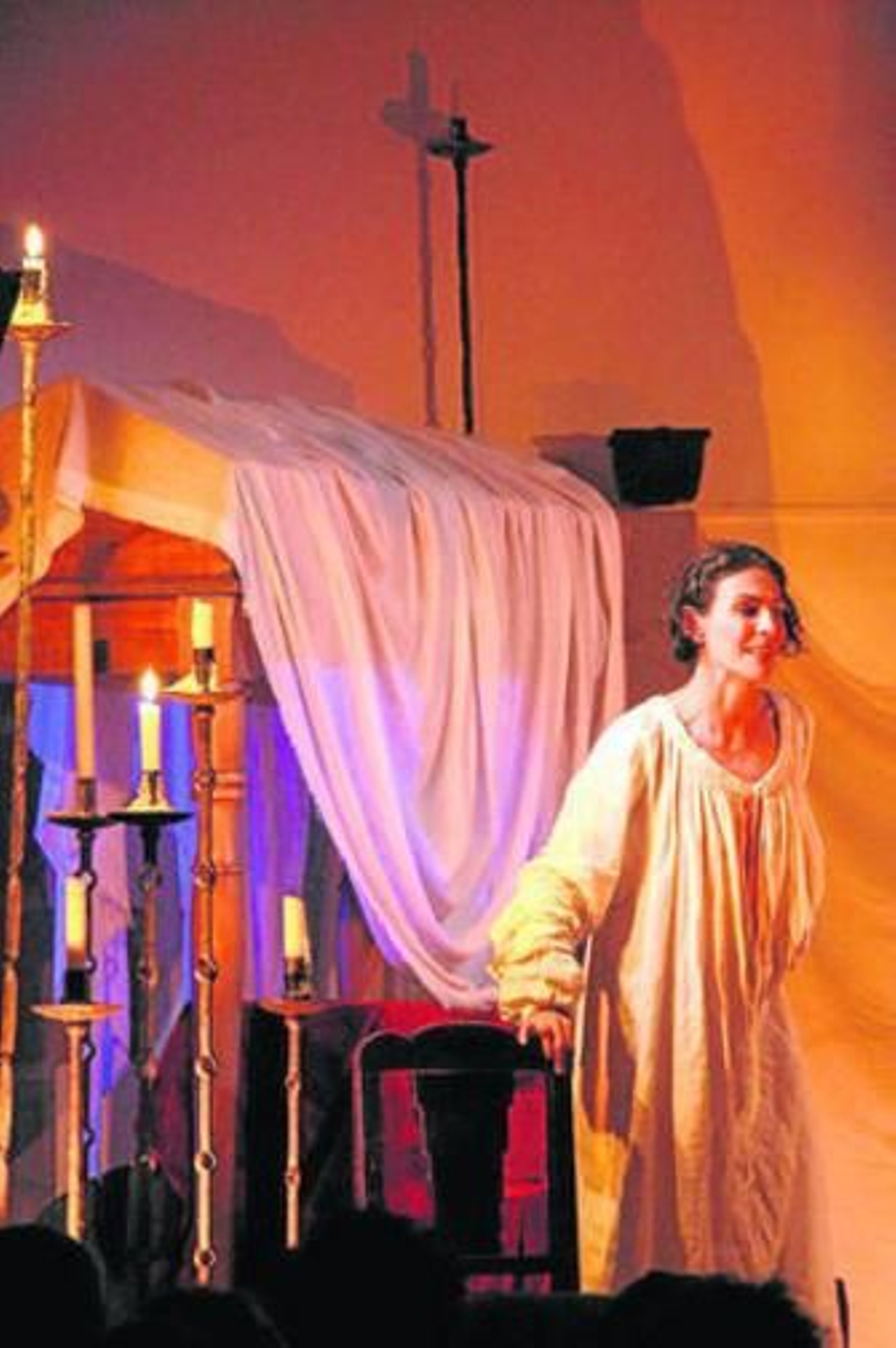 Un momento de la representación de la actriz Gema Matarranz.