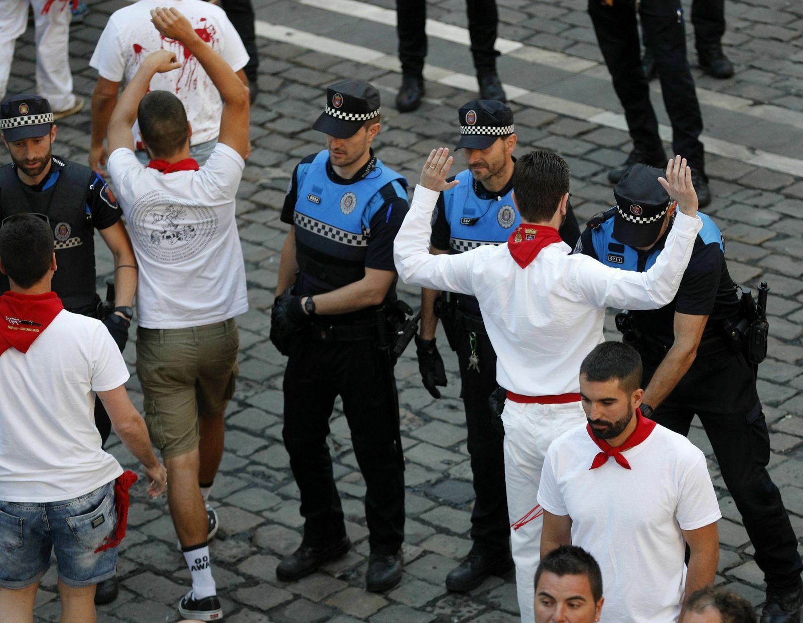 Las imágenes del sexto encierro de San Fermín 2019