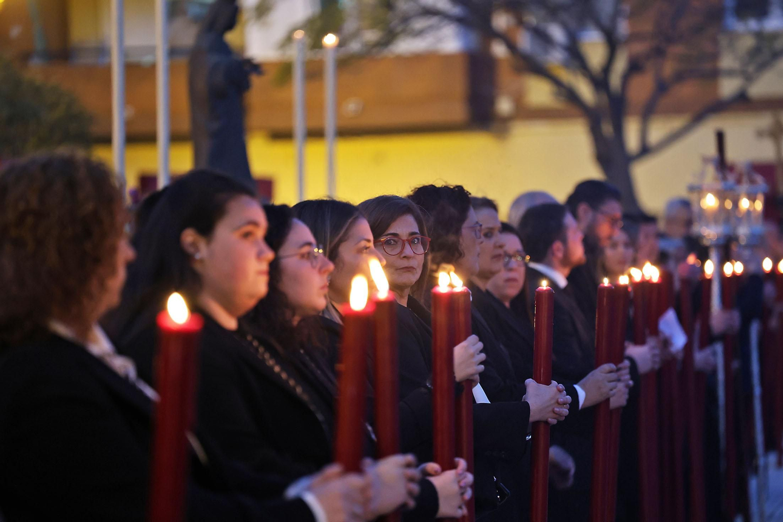Imágenes del Vía Crucis del Consejo de Cofradías y Hermandades de Huelva