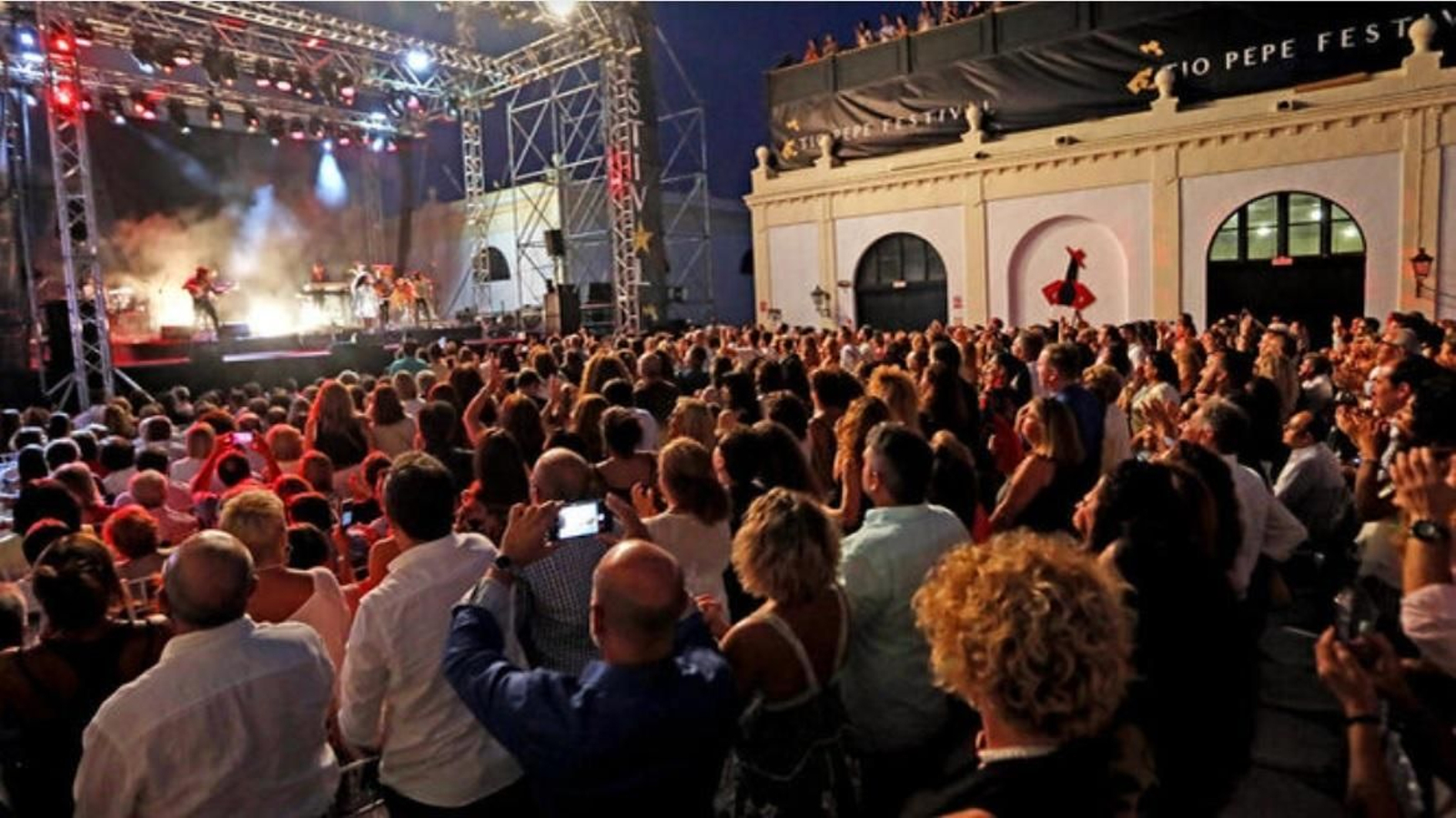 Uno de los conciertos en una edición anterior del Tío Pepe Festival.