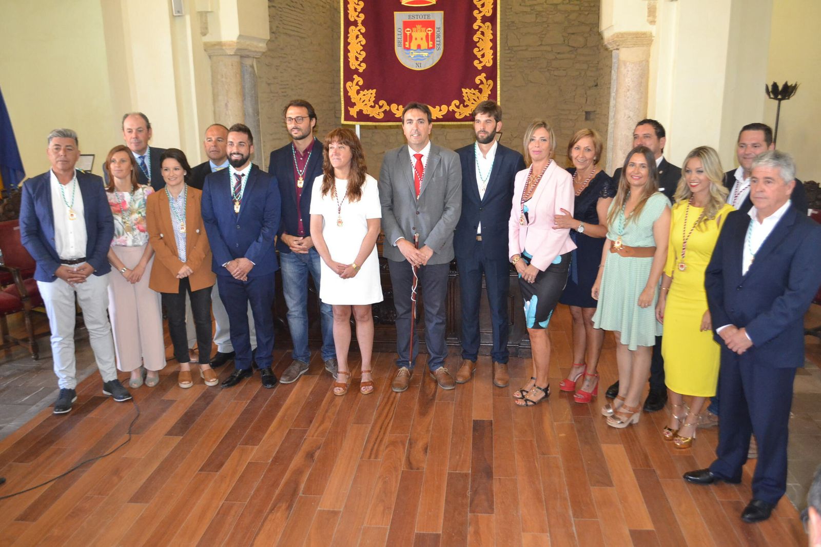 La Corporación Municipal al completo.