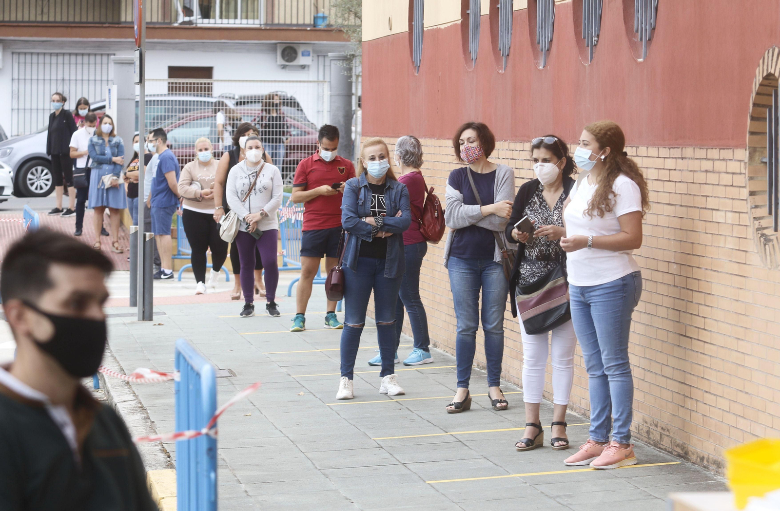 El cribado masivo de covid-19 en Lucena, en fotografías