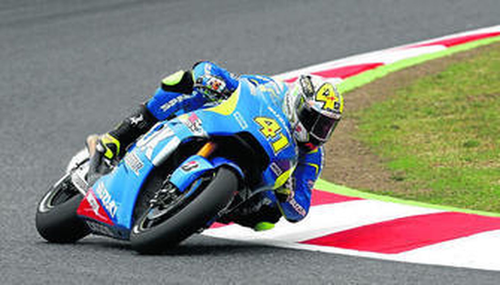 Aleix Espargaró, durante la sesión de clasificación del Gran Premio de Cataluña de MotoGP.