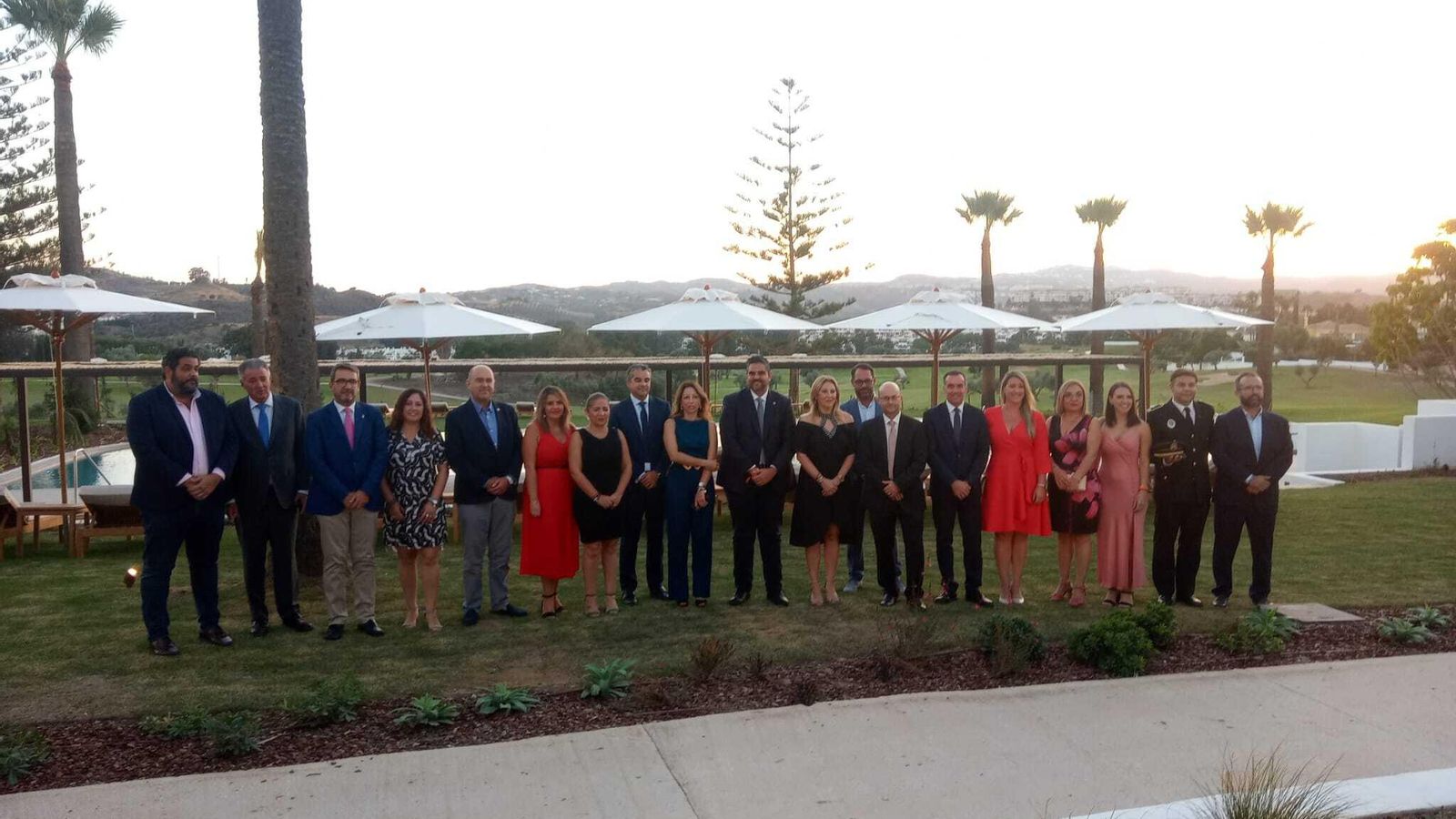 El acto inaugural del hotel La Zambra, en Miijas.