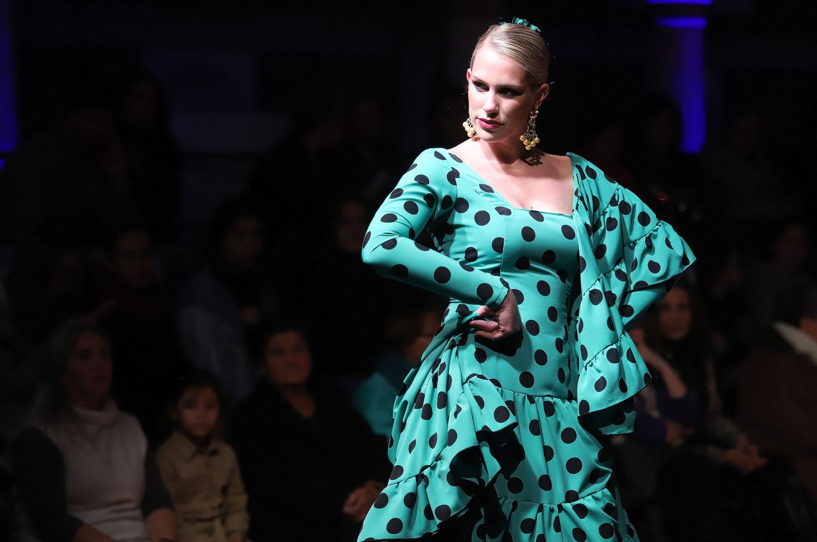 Huelva Flamenca 2023. Imágenes de la pasarela de moda flamenca de la modista Adelina Infante