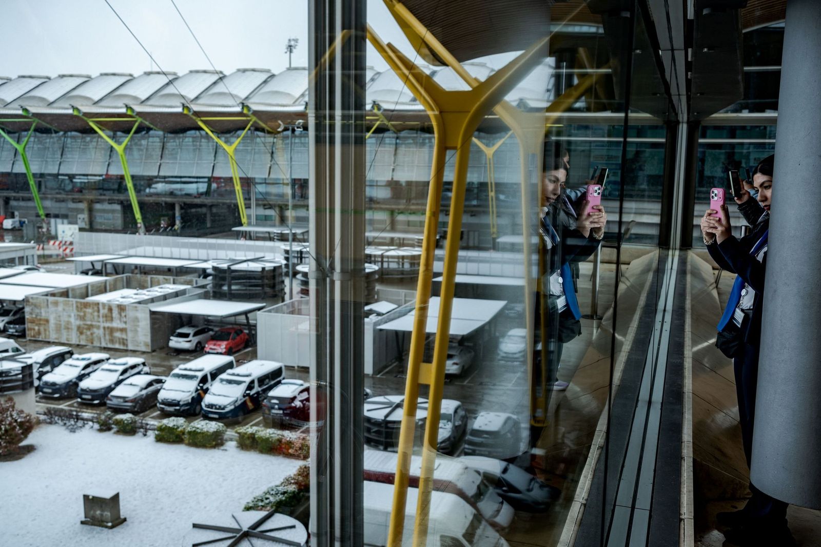 Imágenes de la nevada que ha dejado la borrasca Kristin en Madrid capital