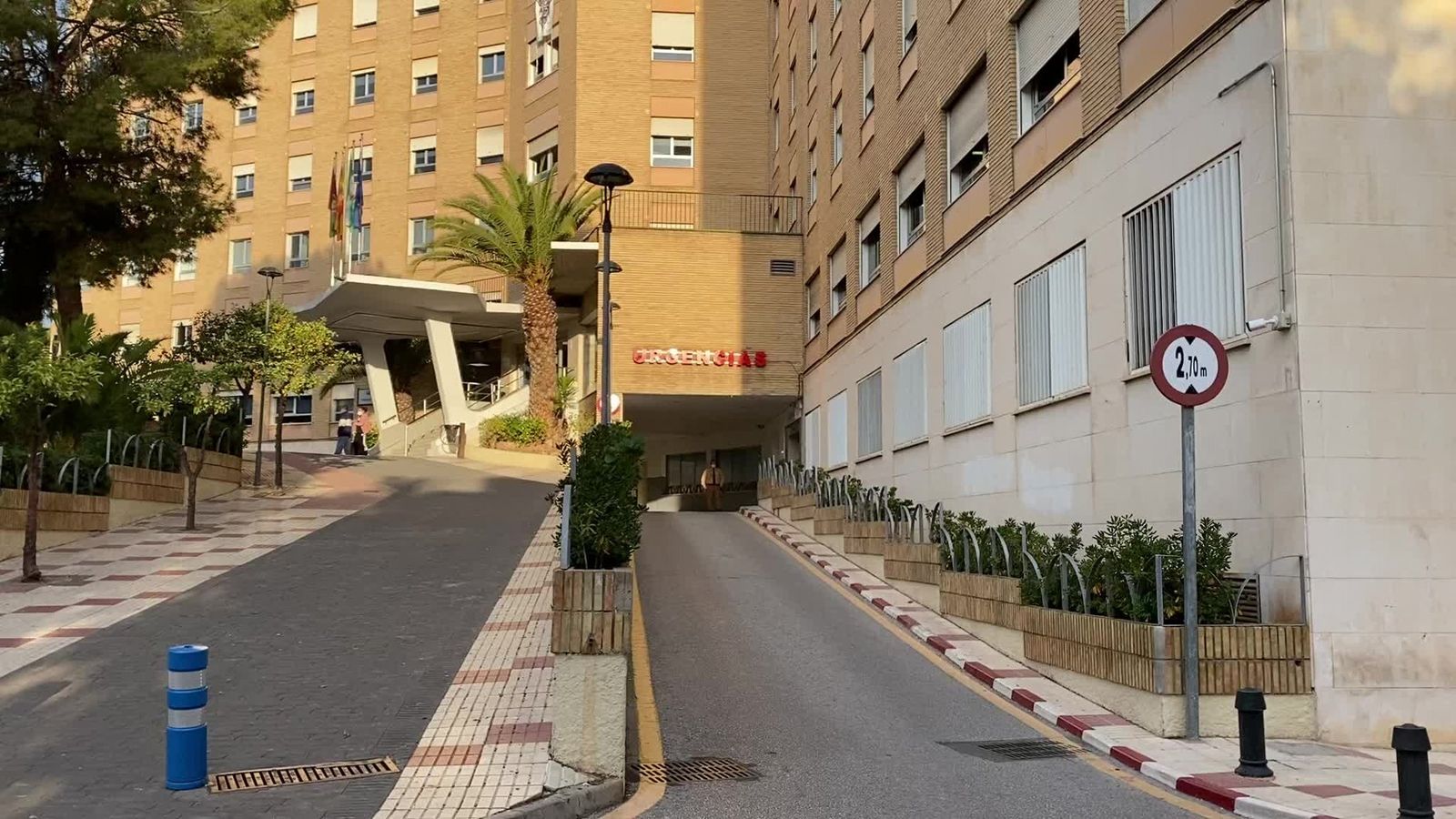 Acceso a Urgencias del Hospital Regional.