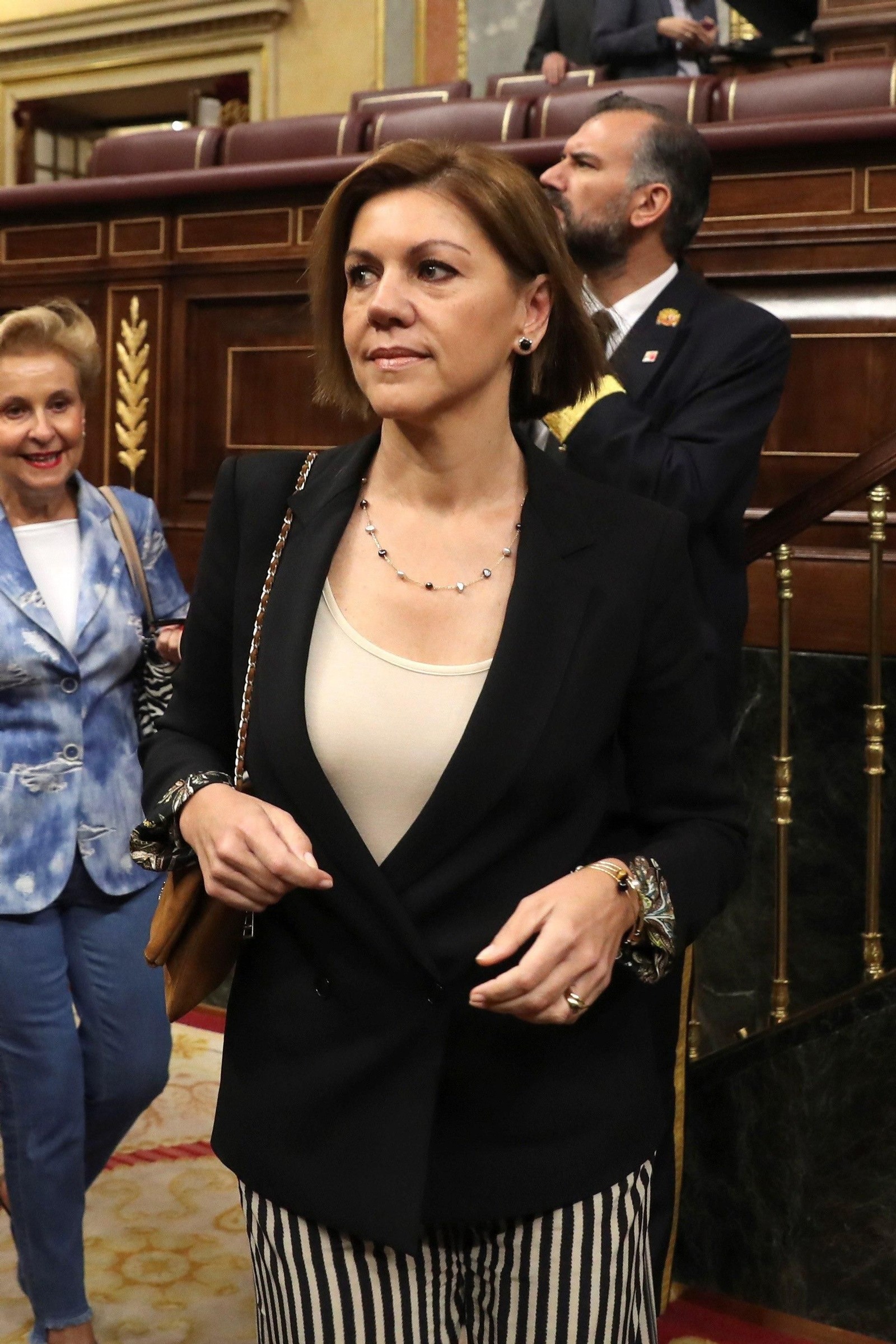 María Dolores de Cospedal, en el hemiciclo.