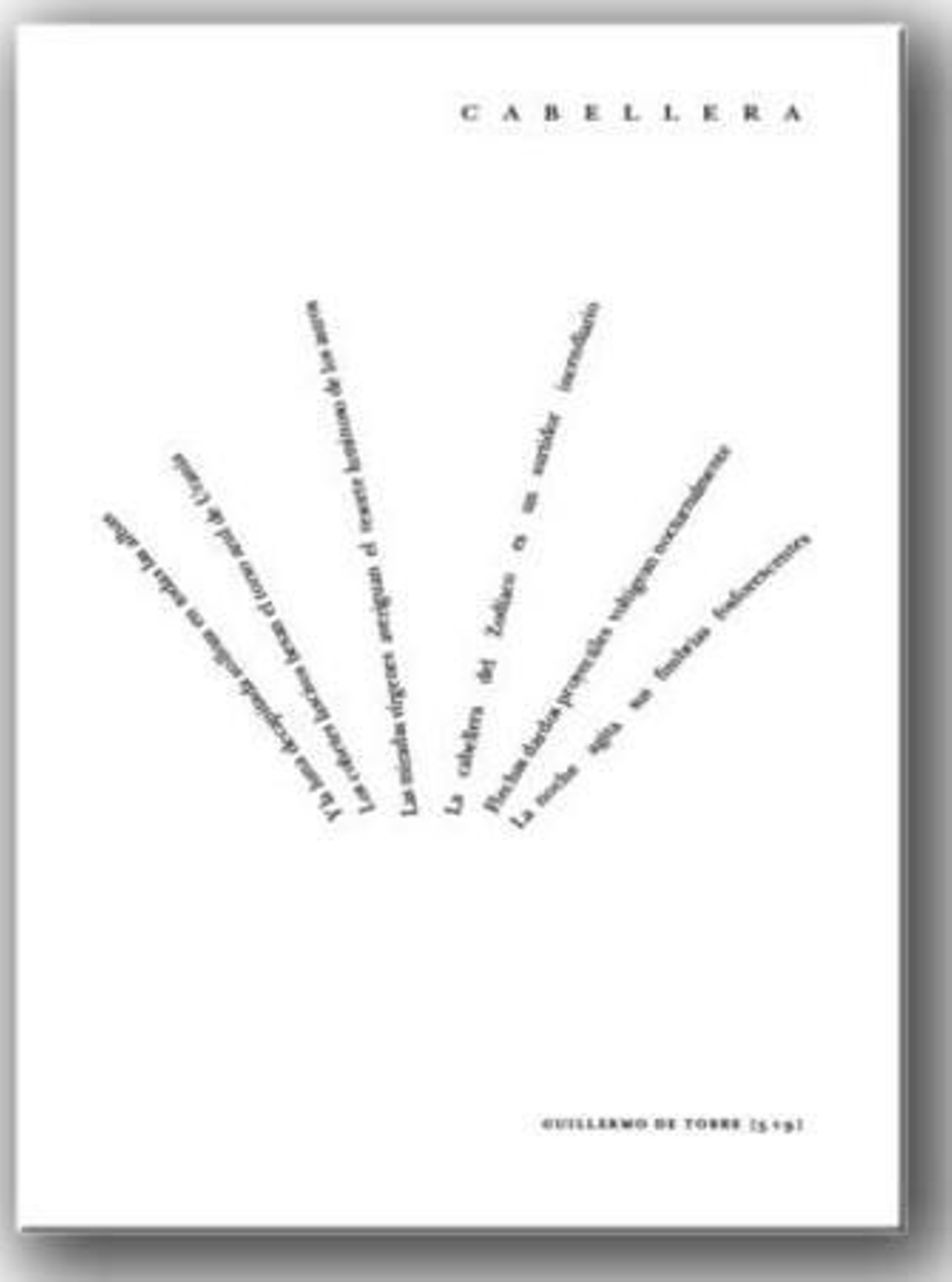 Izquierda. Poema 'Cabellera', de Guillermo de Torre.  arriba. Juan Manuel Bonet, autor de la antología.