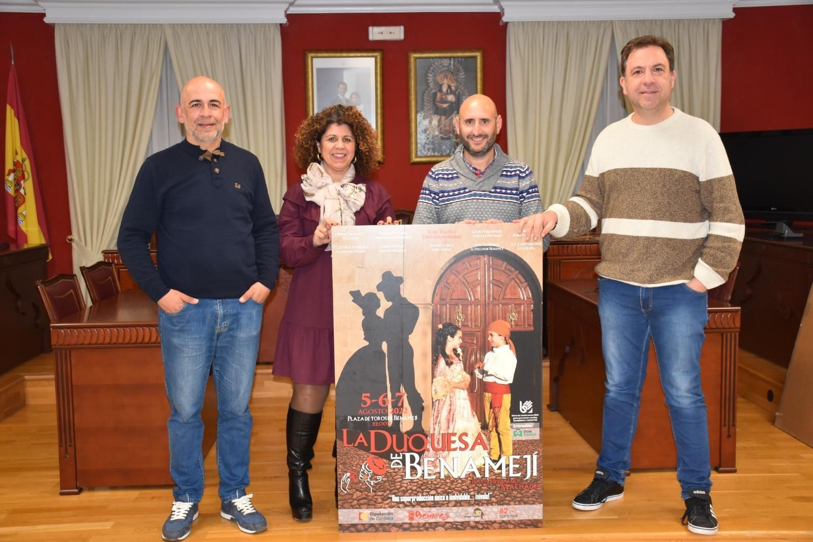 Presentación del cartel de 'La Duquesa de Benamejí'. Presentación del cartel de 'La Duquesa de Benamejí'.