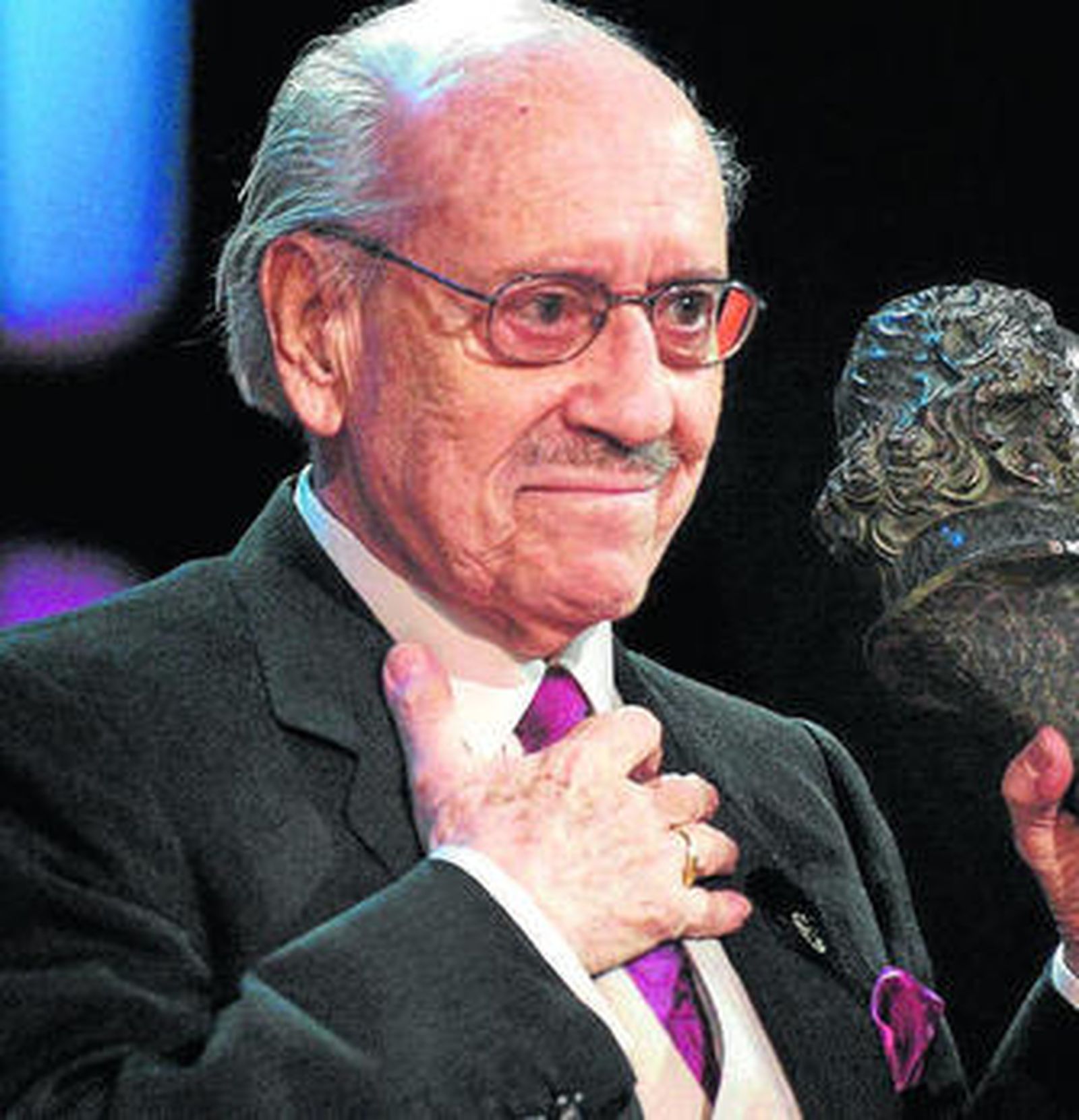 José Luis López Vázquez recibió el Goya de honor a su trayectoria en 2004.