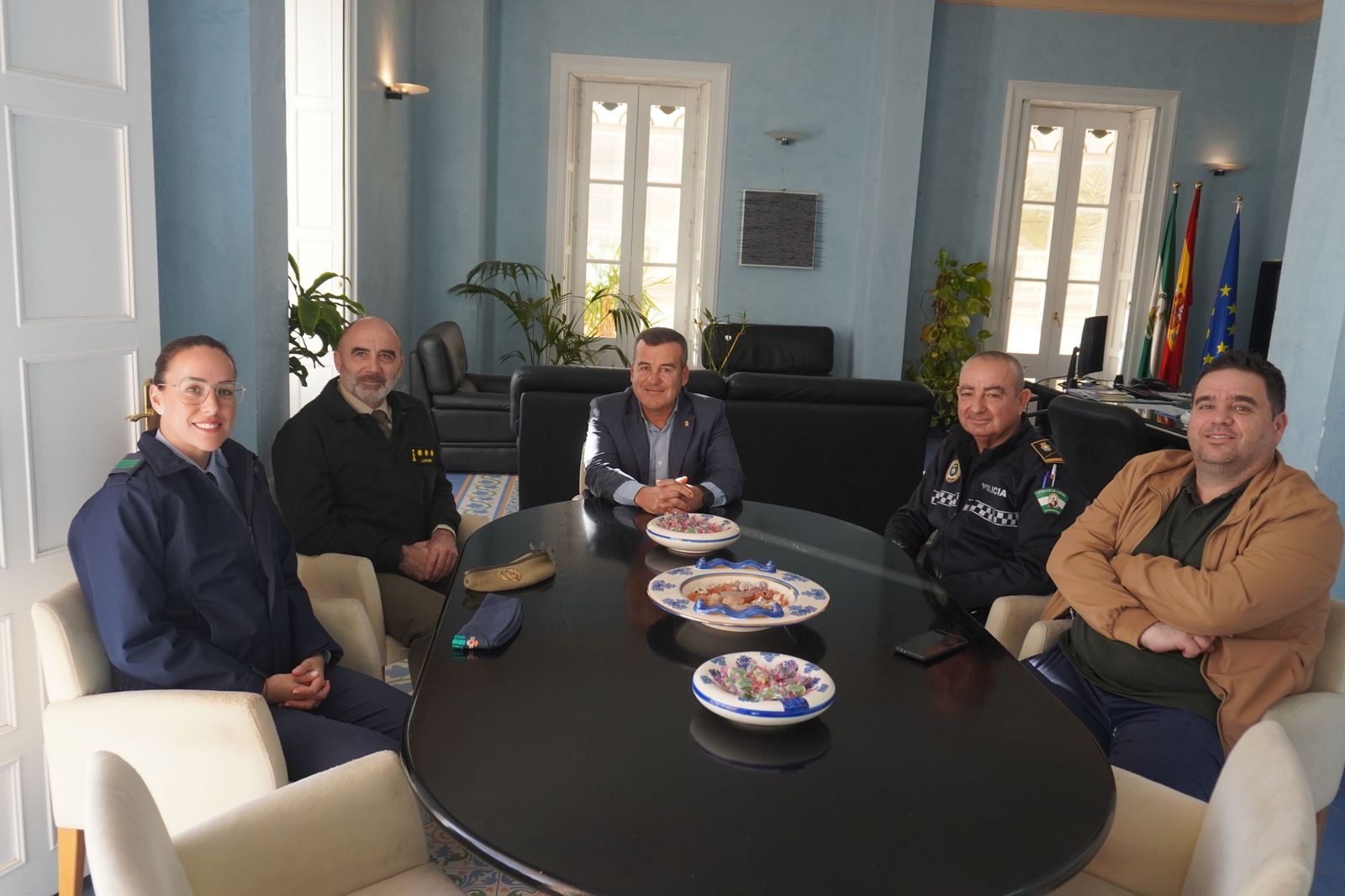 Reunión con el subdelegado de Defensa en Almería.