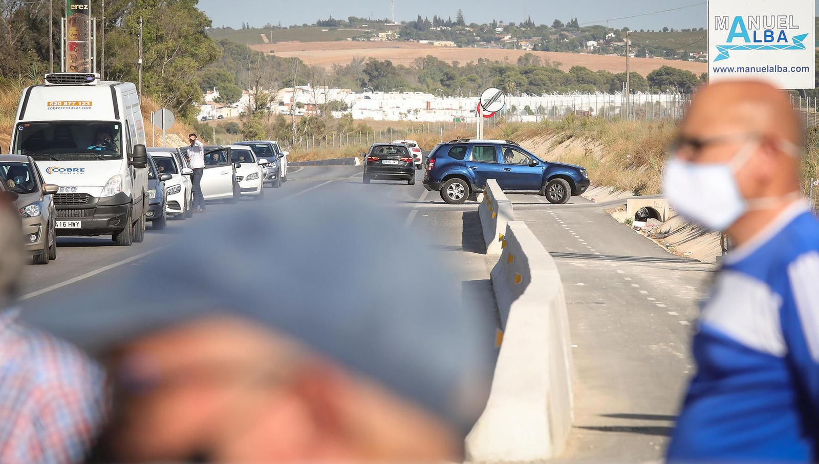 Concentración en el Pimiento para exigir más seguridad en la A-2003