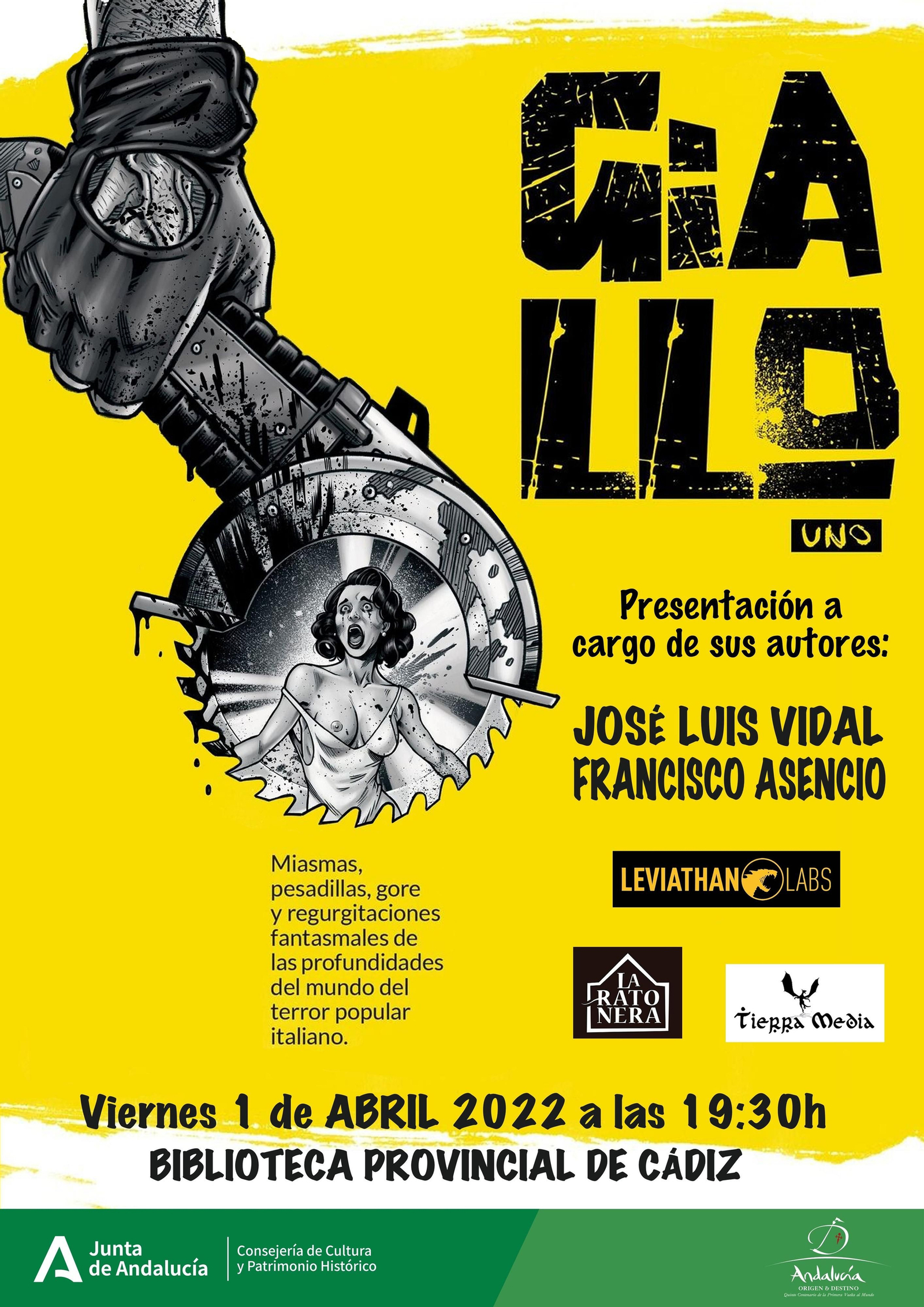 Detalle del cartel de presentación de la revista.