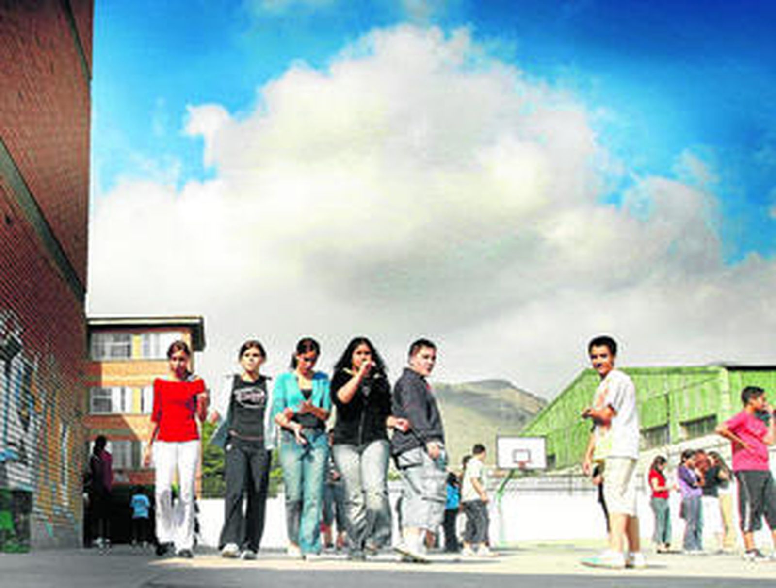 Estudiantes del IES Los Manantiales.