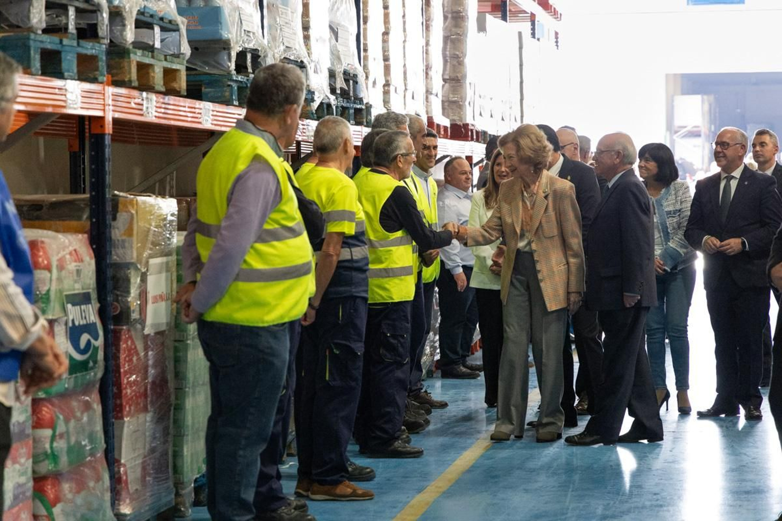 Visita de la Reina Sofía a las instalaciones del Banco de España, en imágenes