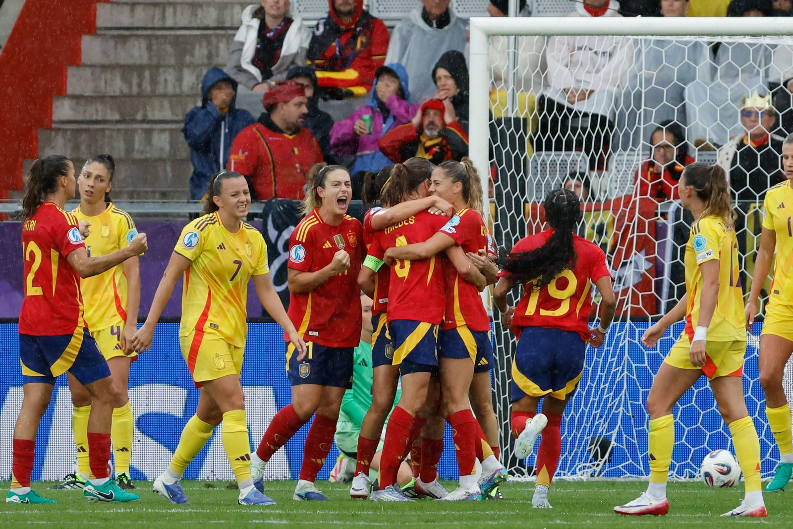 Las fotos de la goleada de España sobre Bélgica en la Eurocopa femenina
