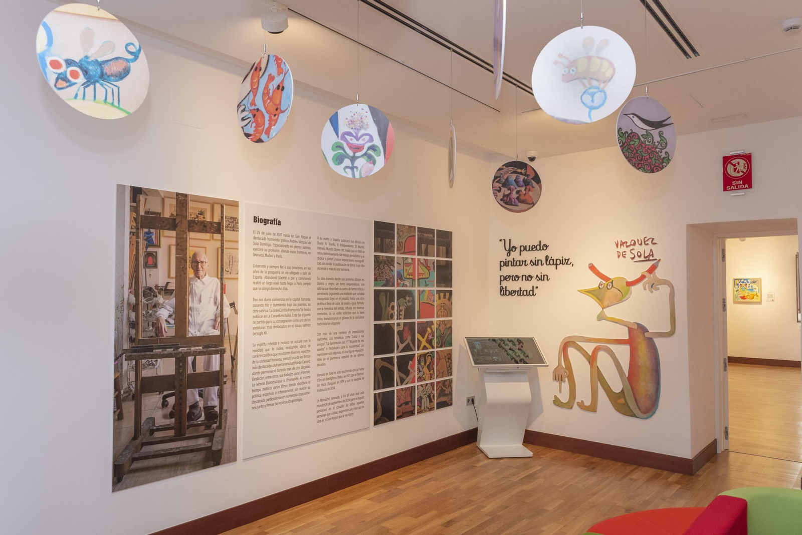 Fotos de la exposición permanente de Andrés Vázquez de Sola en el Centro de Arte Contemporáneo de San Roque