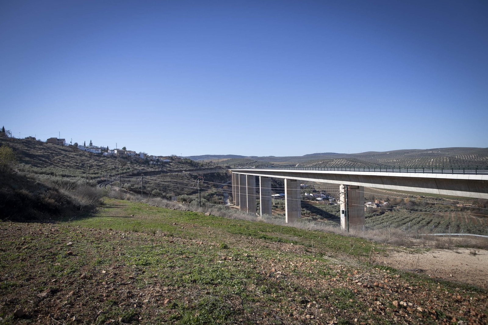 Así están las obras del tramo de Riofrío de la Variante de Loja después de nueve meses en obras