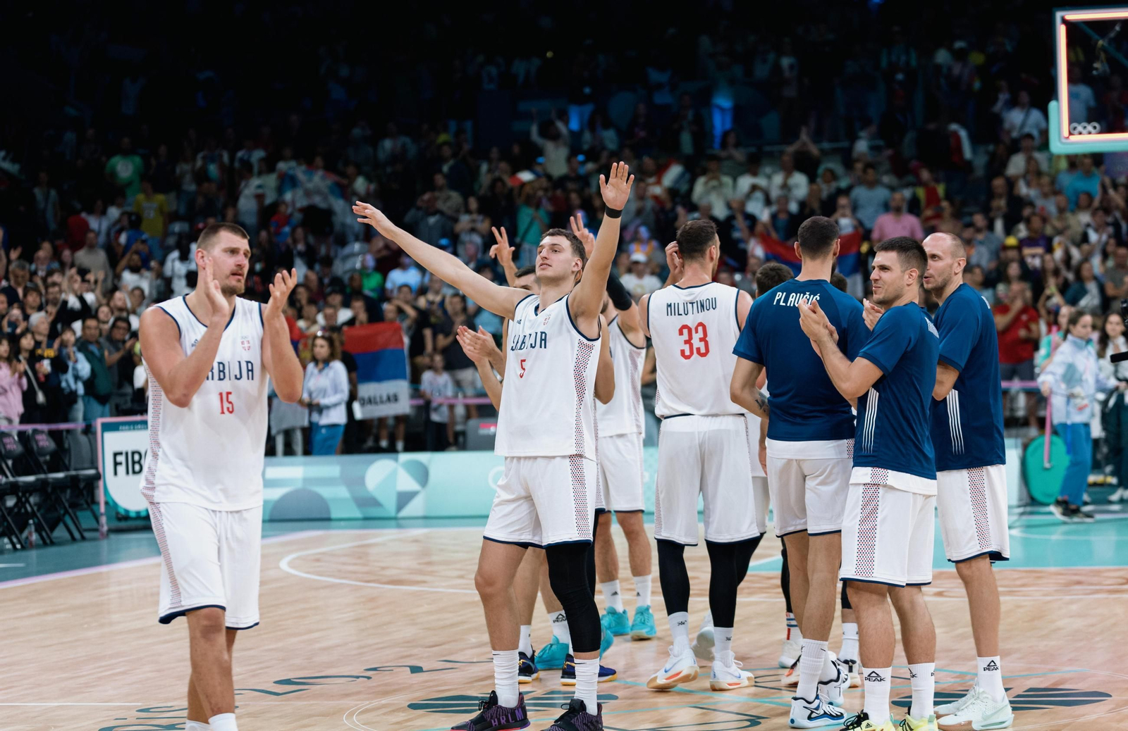 La selección serbia. La selección serbia.