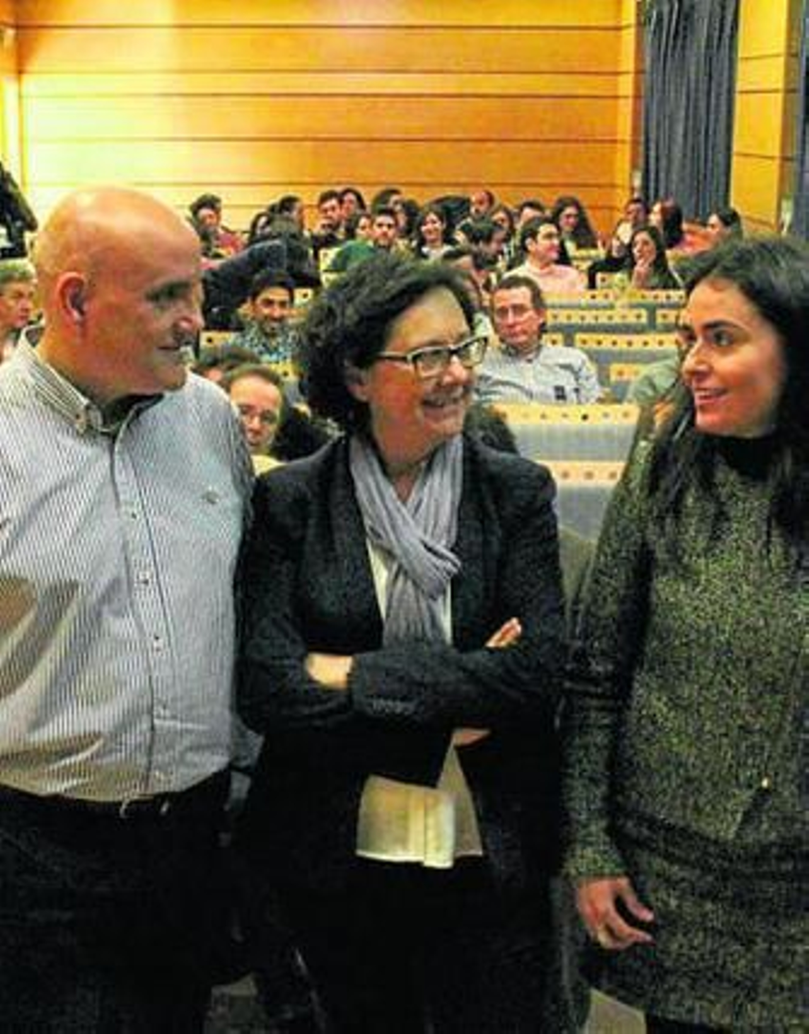 Urbano, Roldán y Molina, ayer en el Campus de Rabanales. Urbano, Roldán y Molina, ayer en el Campus de Rabanales.