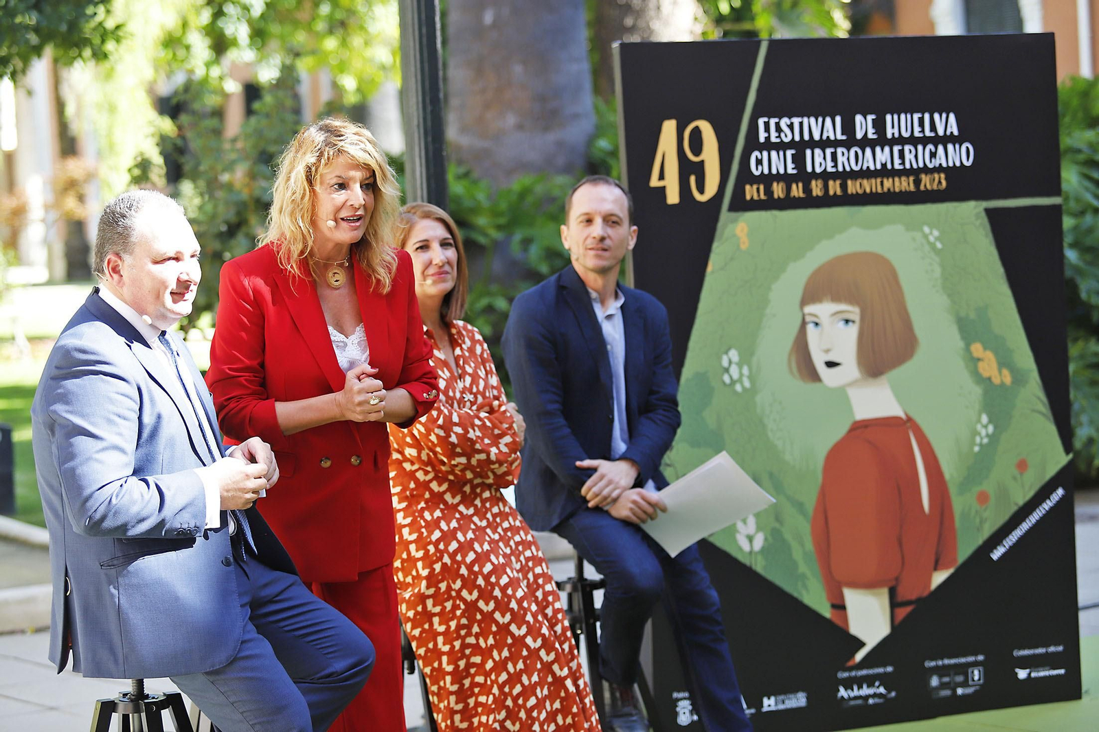 Presentación del cartel anunciador de la 49 edición del Festival de Cine Iberoamericano de Huelva