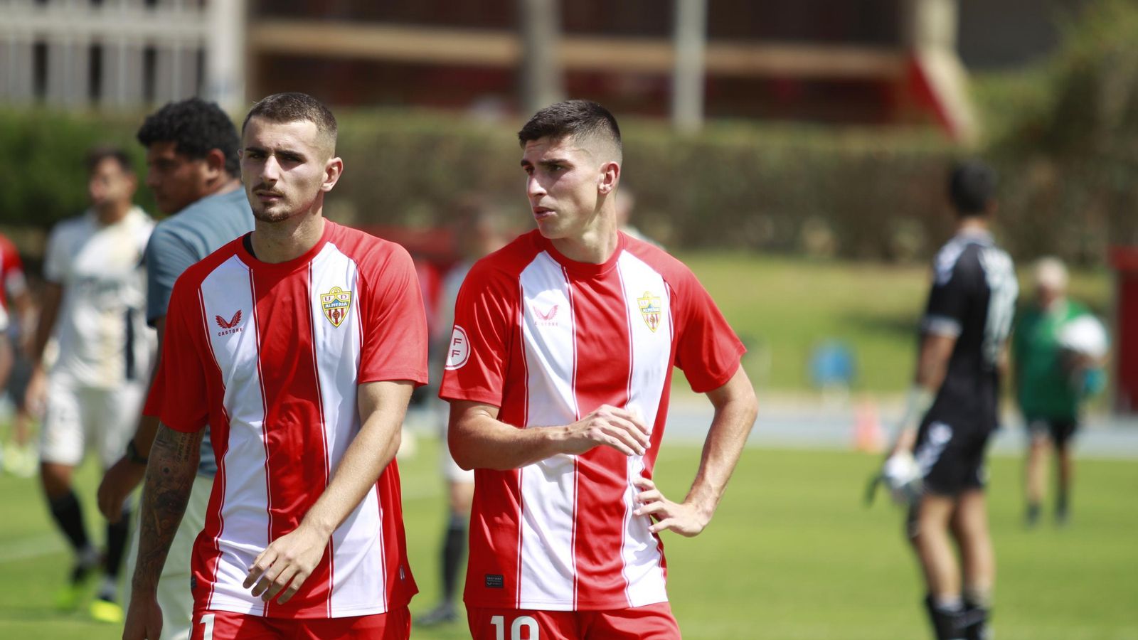 Josema y René Pérez, dos futbolistas titulares en la última cita liguera.