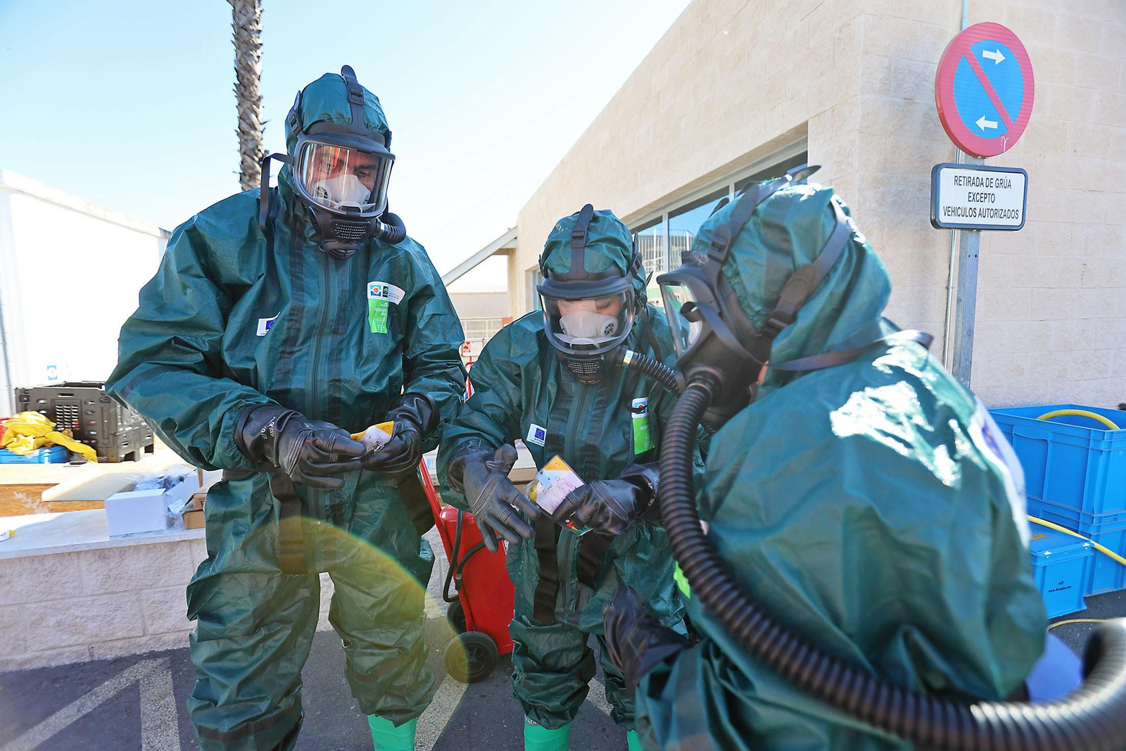 Imágenes del Simulacro de atención a víctimas de una potencial catástrofe tecnológica