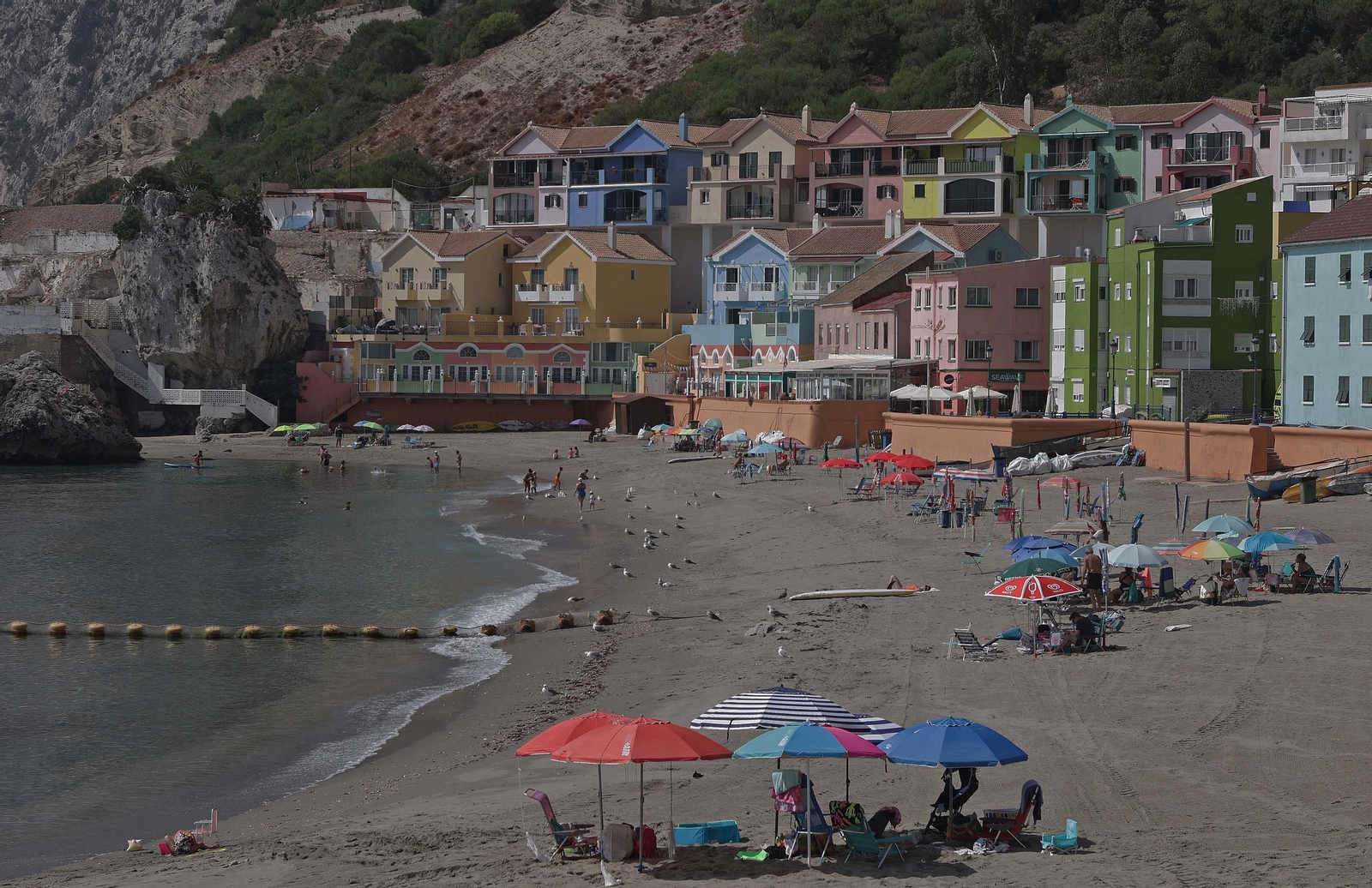 Las casitas de colores de Catalan Bay o La Caleta, como es popularmente conocida en Gibraltar.