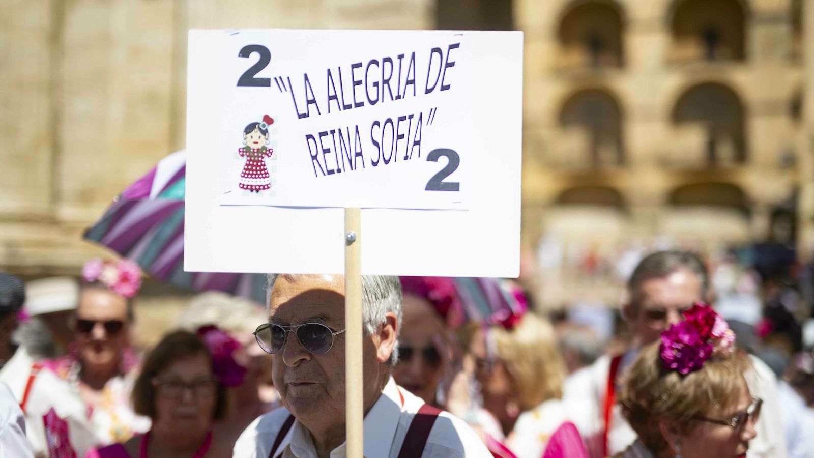 Uno de los integrantes del coro La alegría del Reina Sofía