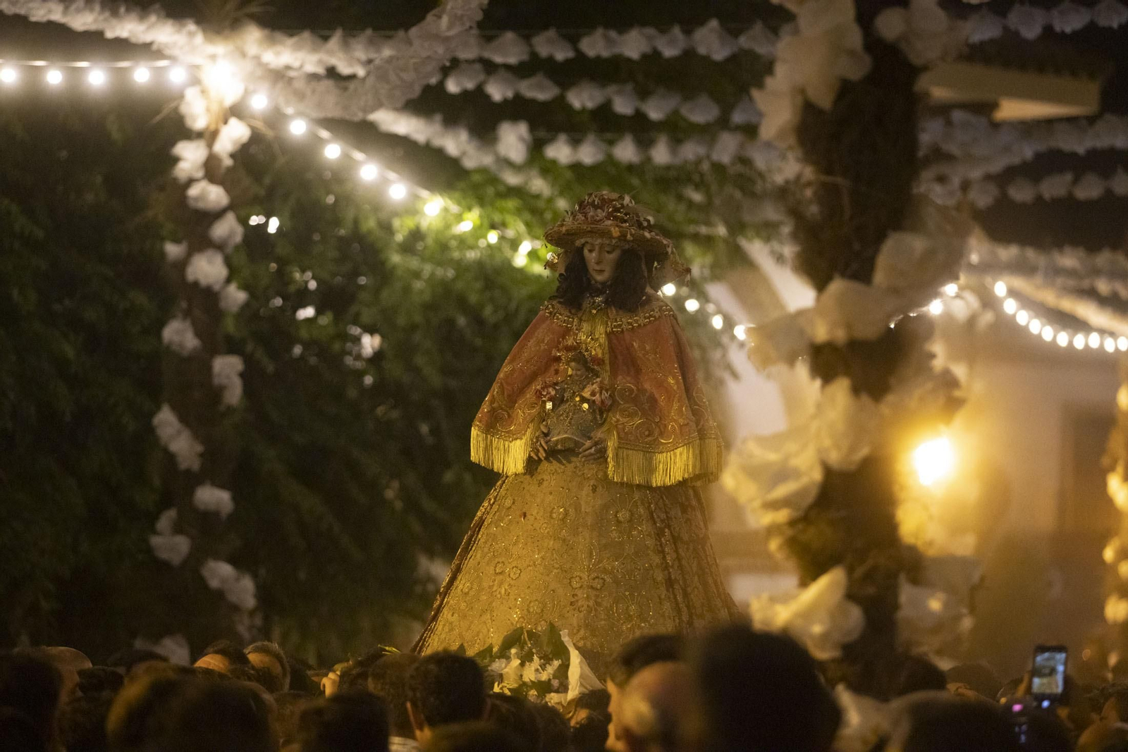 Imágenes del traslado de la Virgen del Rocío de Almonte hasta El Chaparral