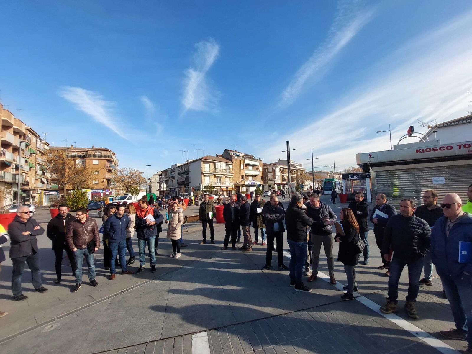 Una treintena de empresas visitan la prolongación Sur del Metro de Granada, que sigue en licitación