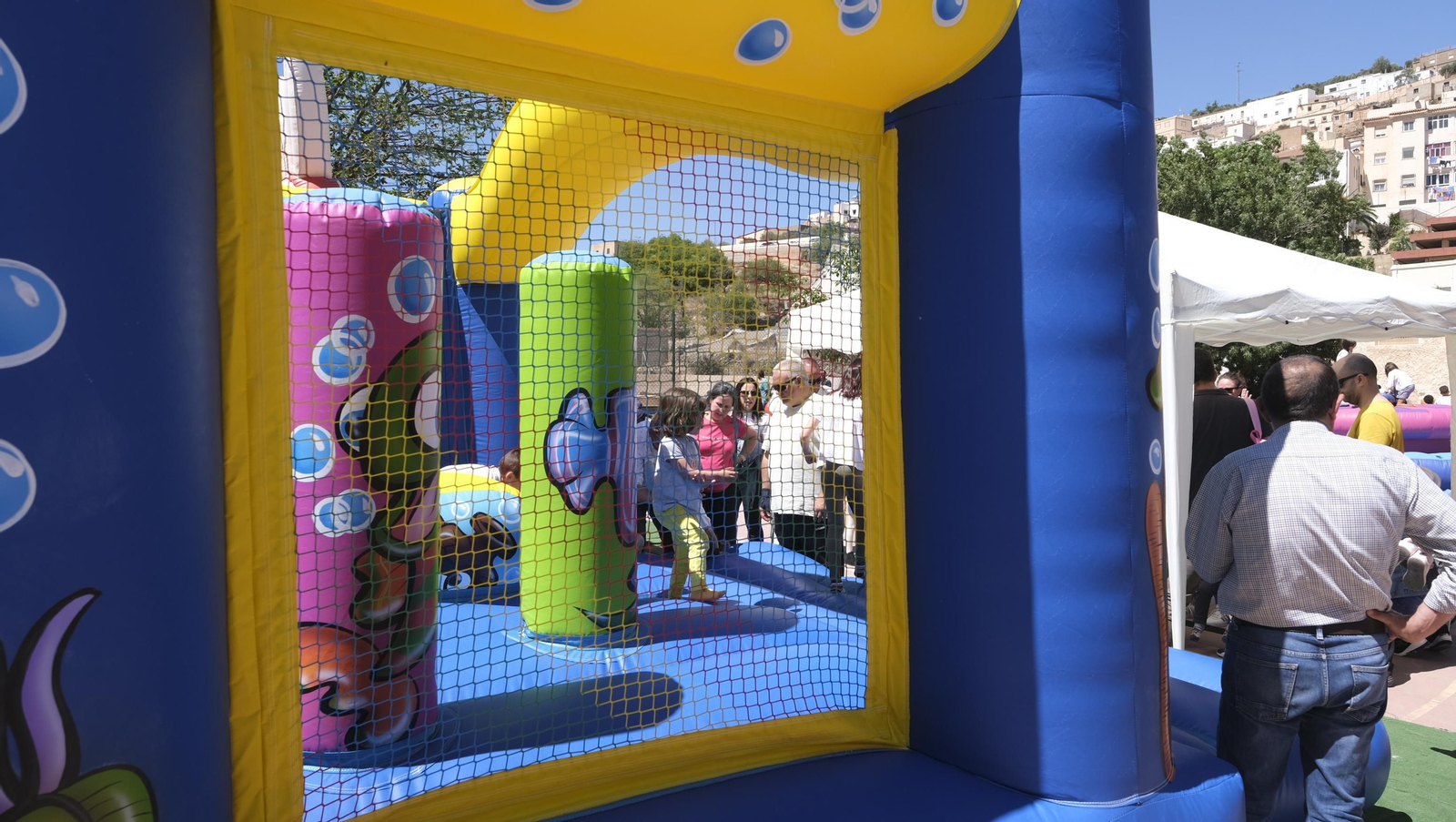 Imágenes de los juegos infantiles en las Fiestas de Abla