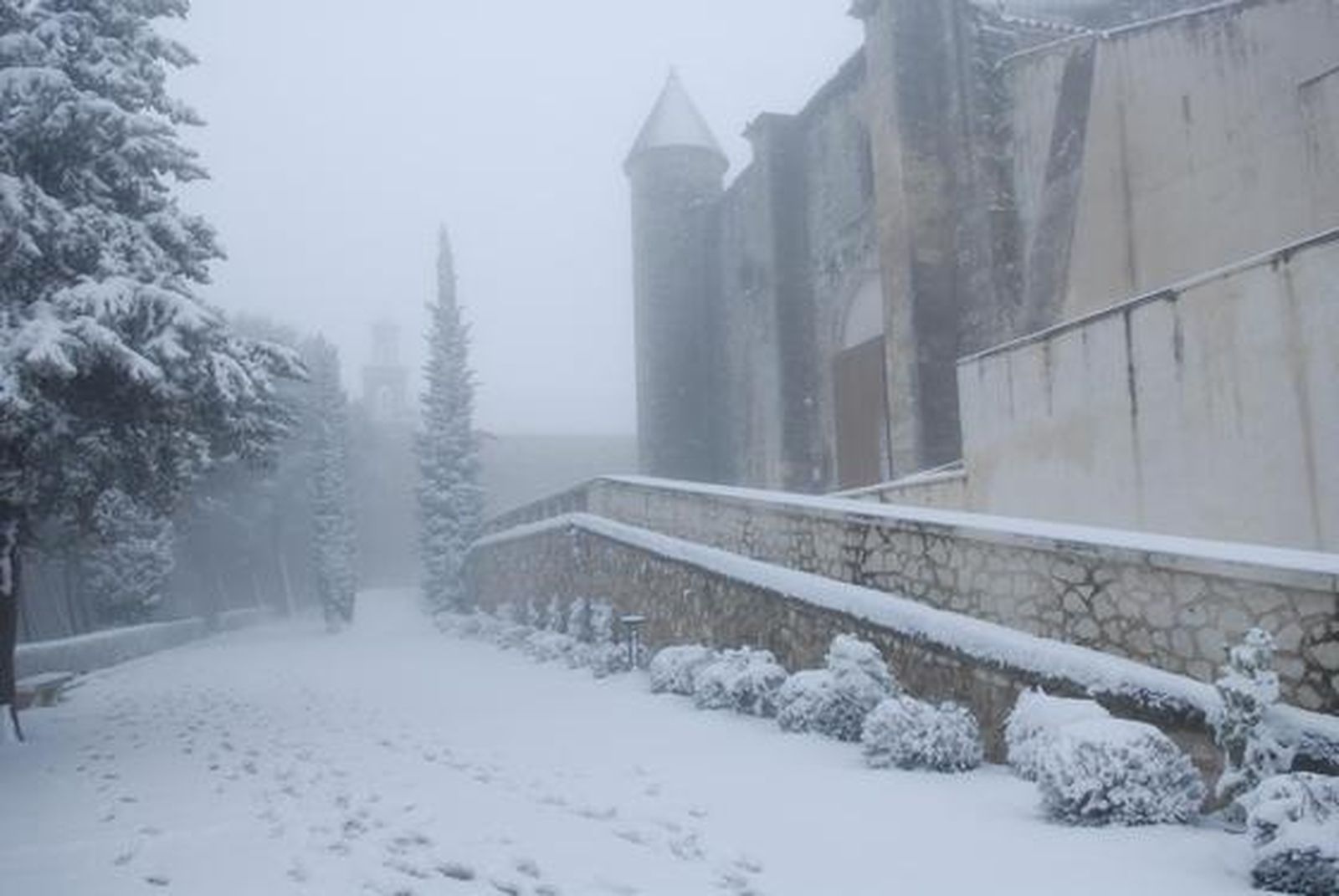 Las imágenes de las nevadas en la provincia de Sevilla