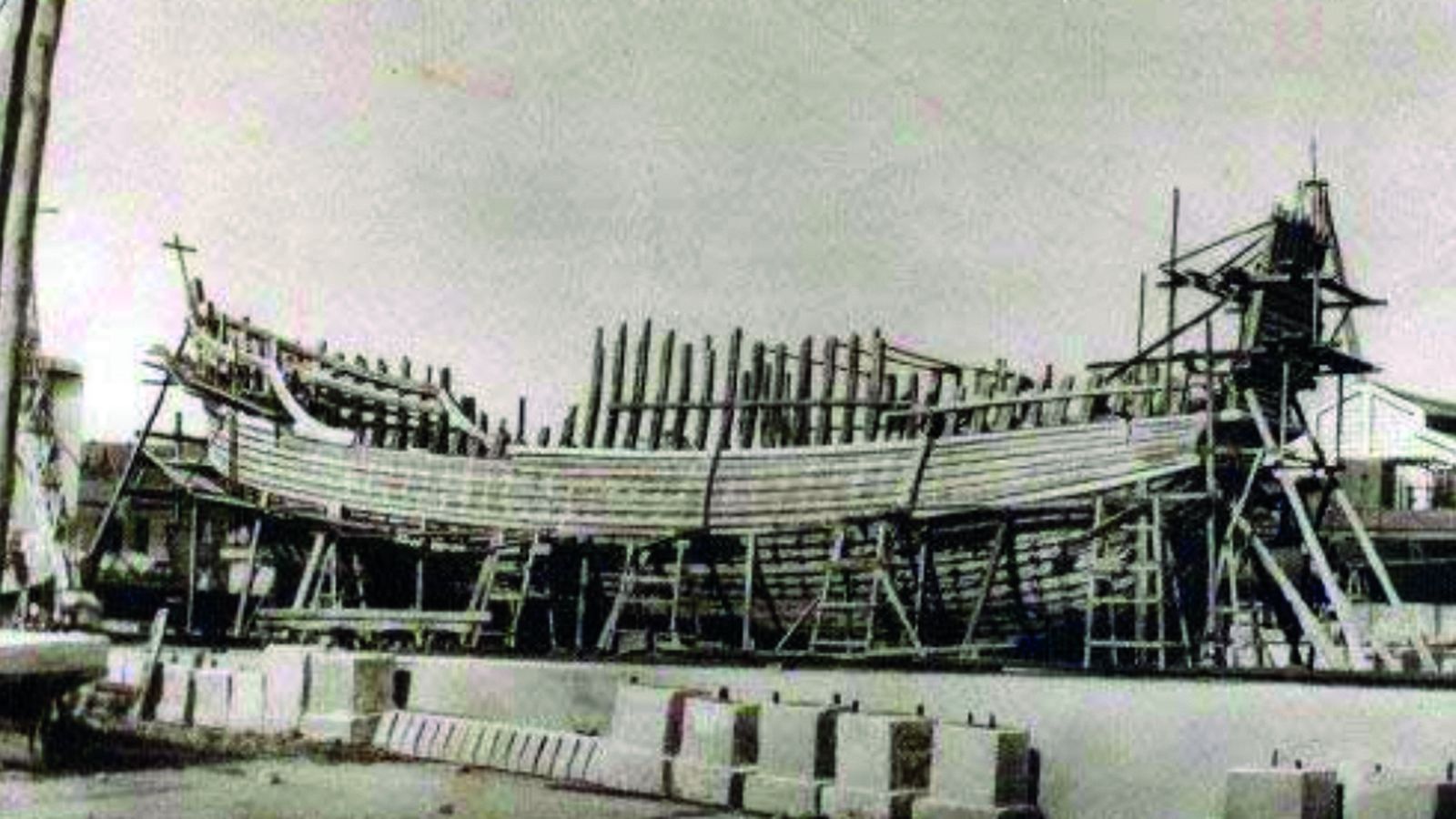 Proceso de construcción en el astillero de Echevarrieta y Larinaga