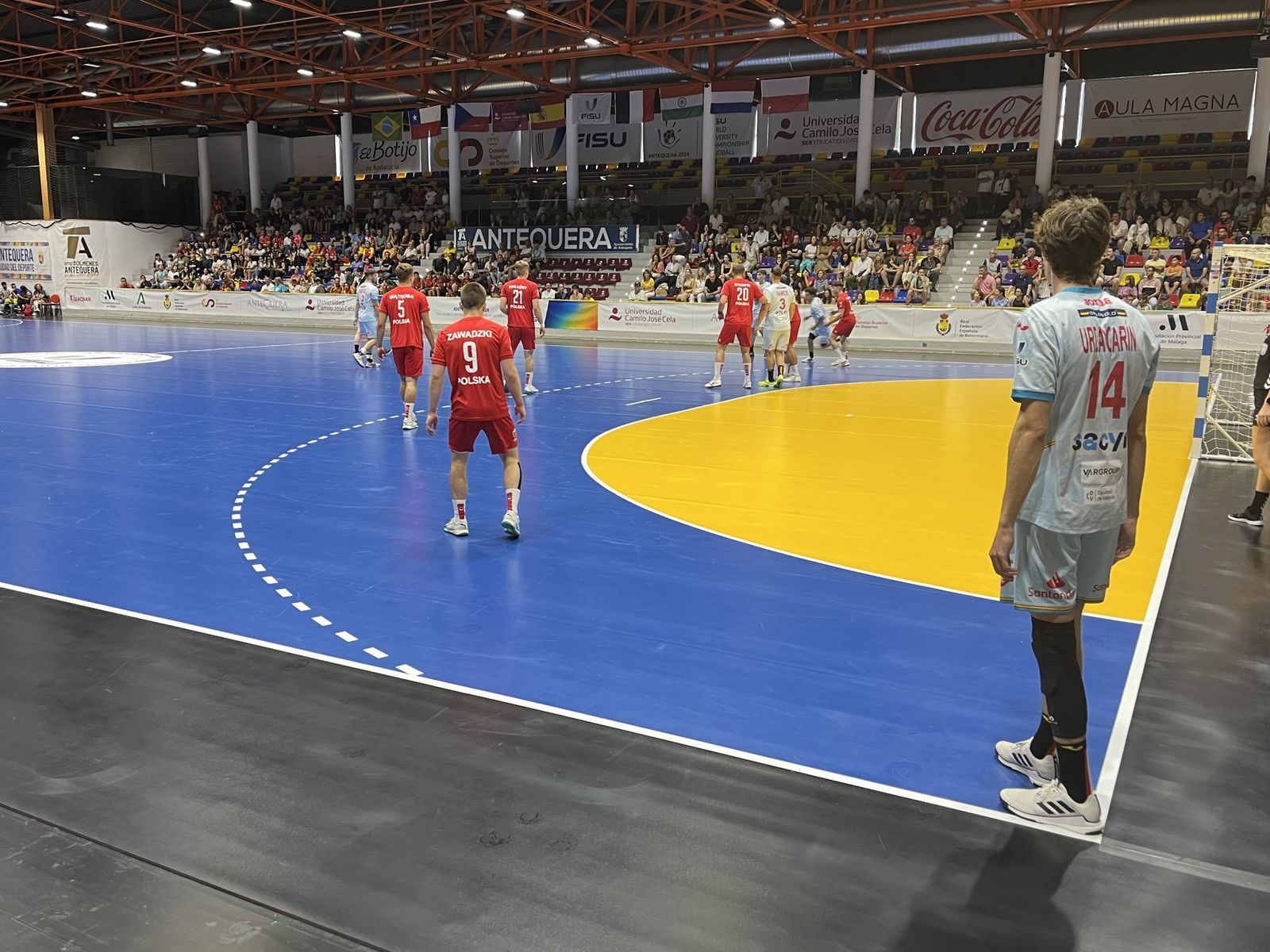 Pablo Urdangarin, durante la final ante Polonia