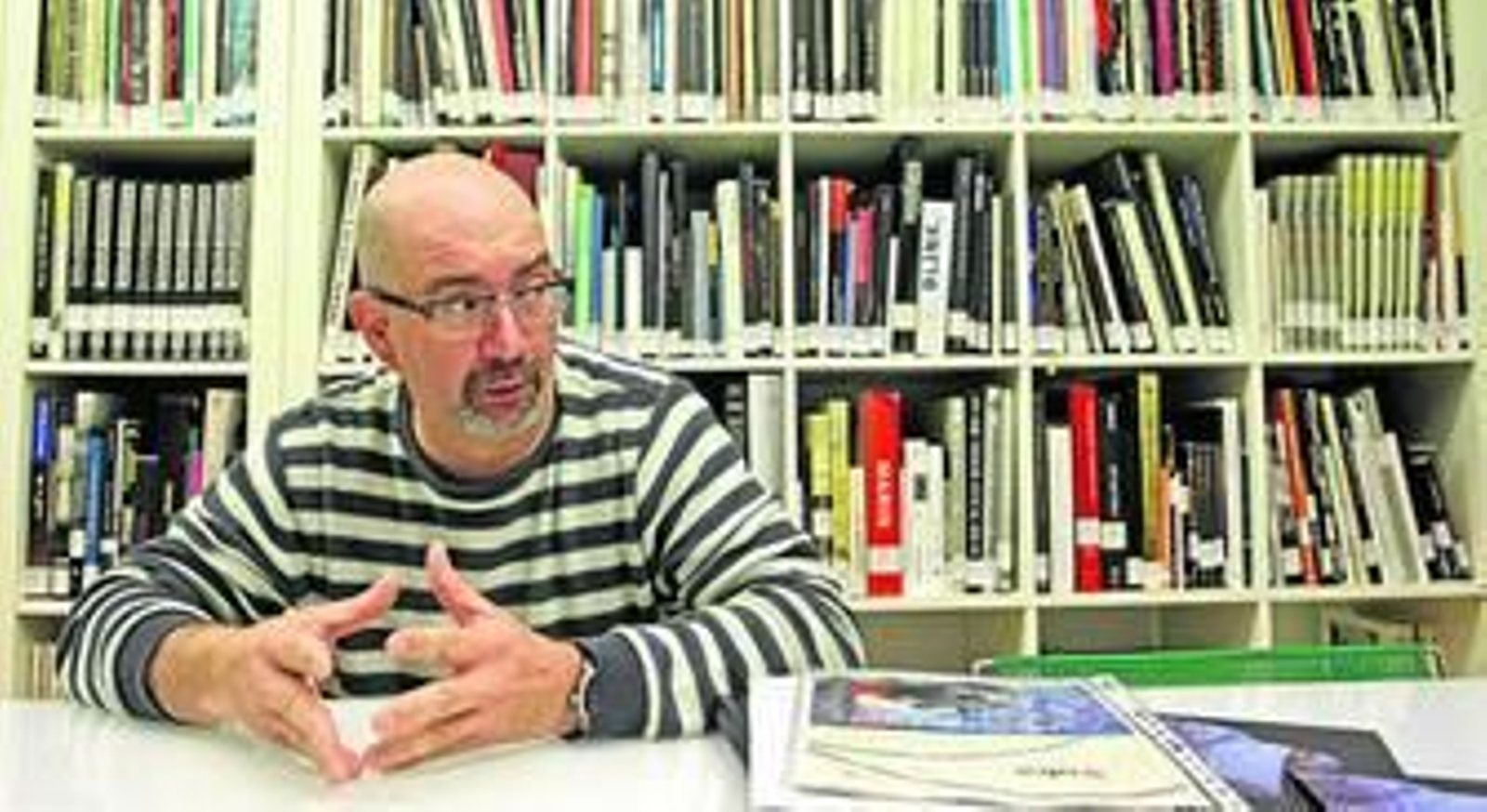 Parte de una de las imágenes expuestas en la sede de la exposición actual de Emilio Morenatti.