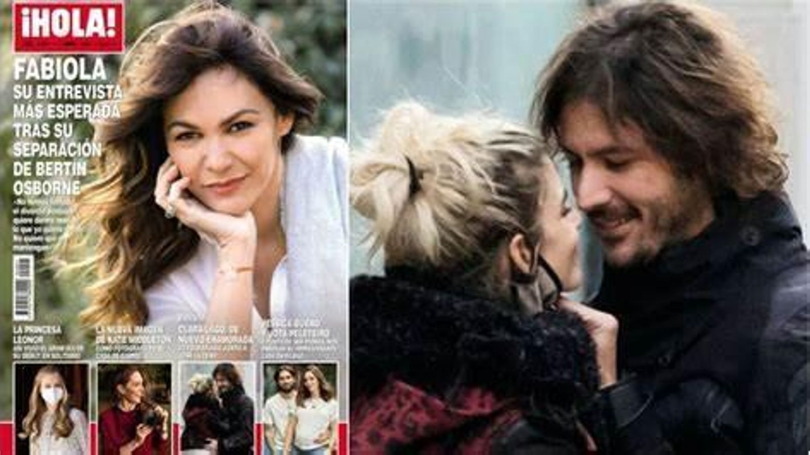 Clara Lago y su nueva pareja, en la foto de '¡Hola!'