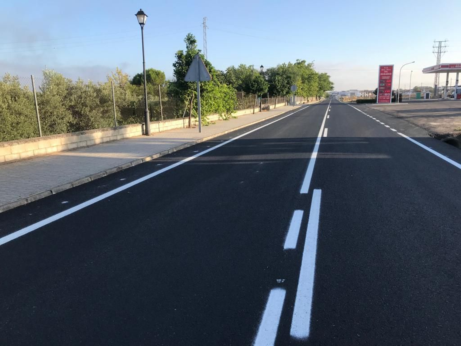 Tramos de la carretera A-379 en La Guijarrosa.