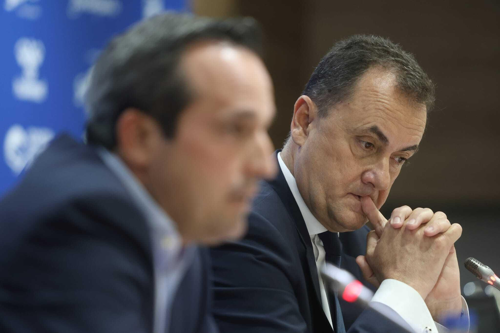 La rueda de prensa de José María Muñoz y Kike Pérez, en fotos