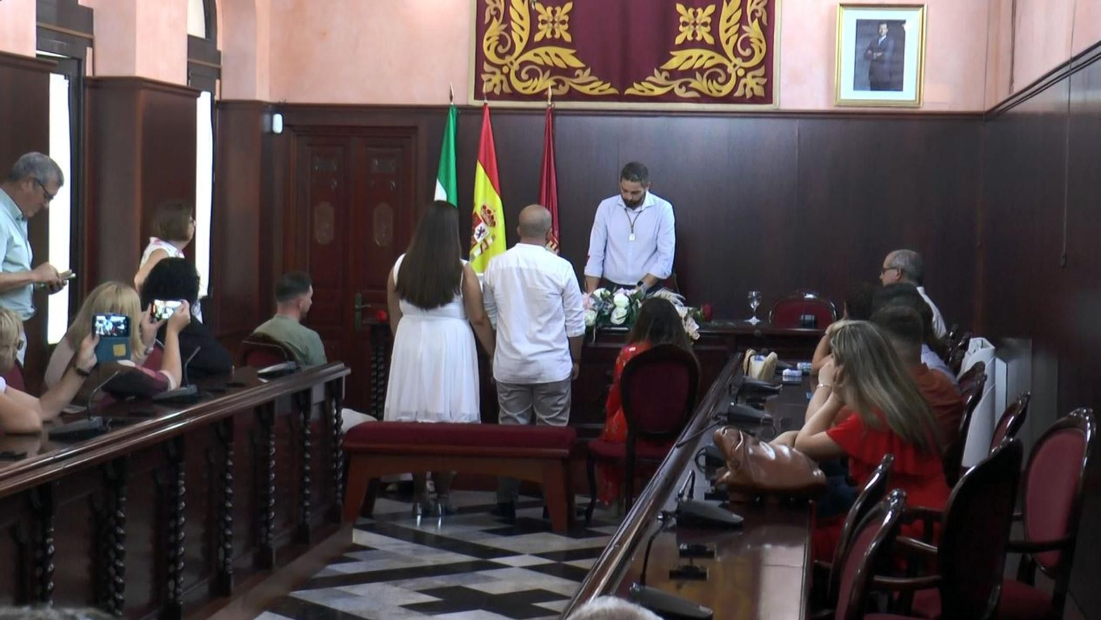 Una boda civil en el Ayuntamiento de Puerto Real