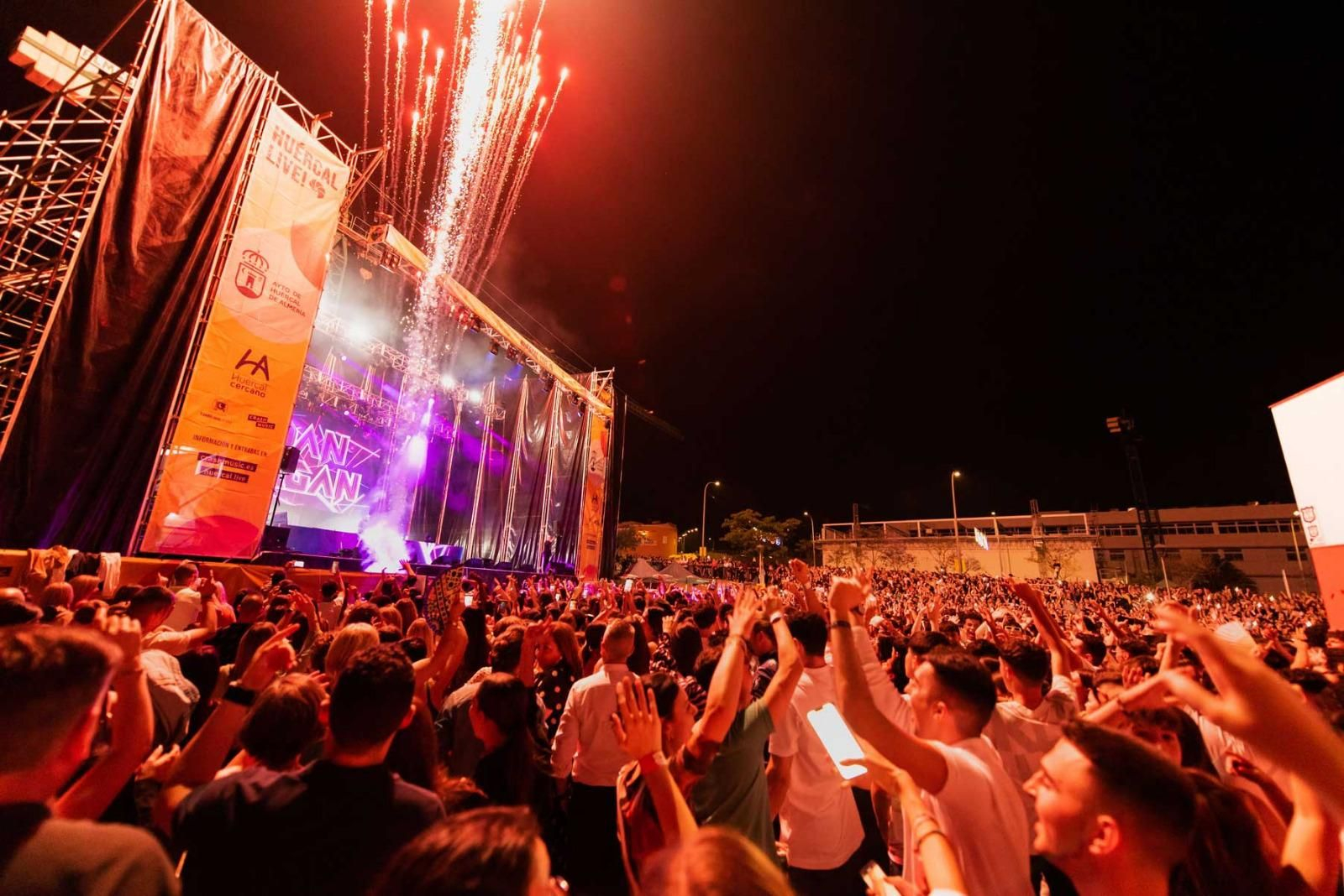 Concierto de Juan Magán en Huércal de Almería.