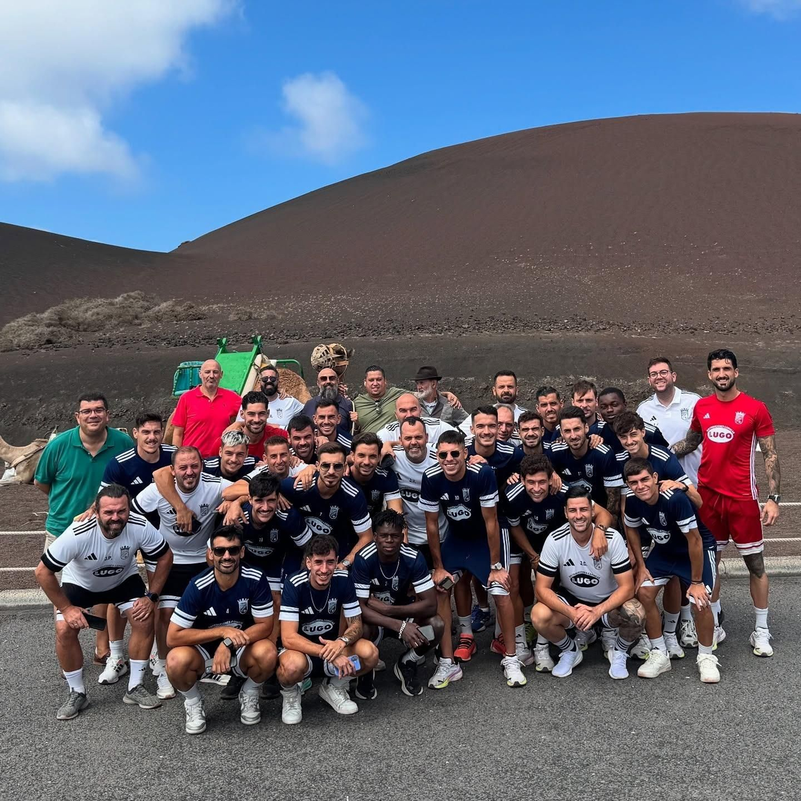 Visita del Xerez CD al Parque del Timanfaya