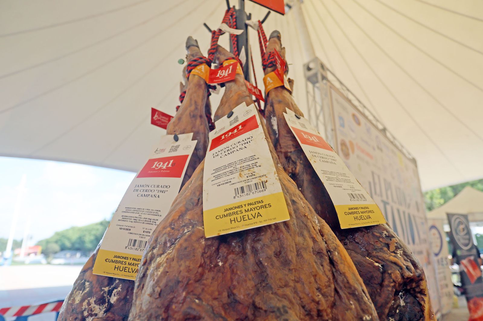 Huelva consigue el récord Guinness con el plato de jamón más grande del mundo, en imágenes