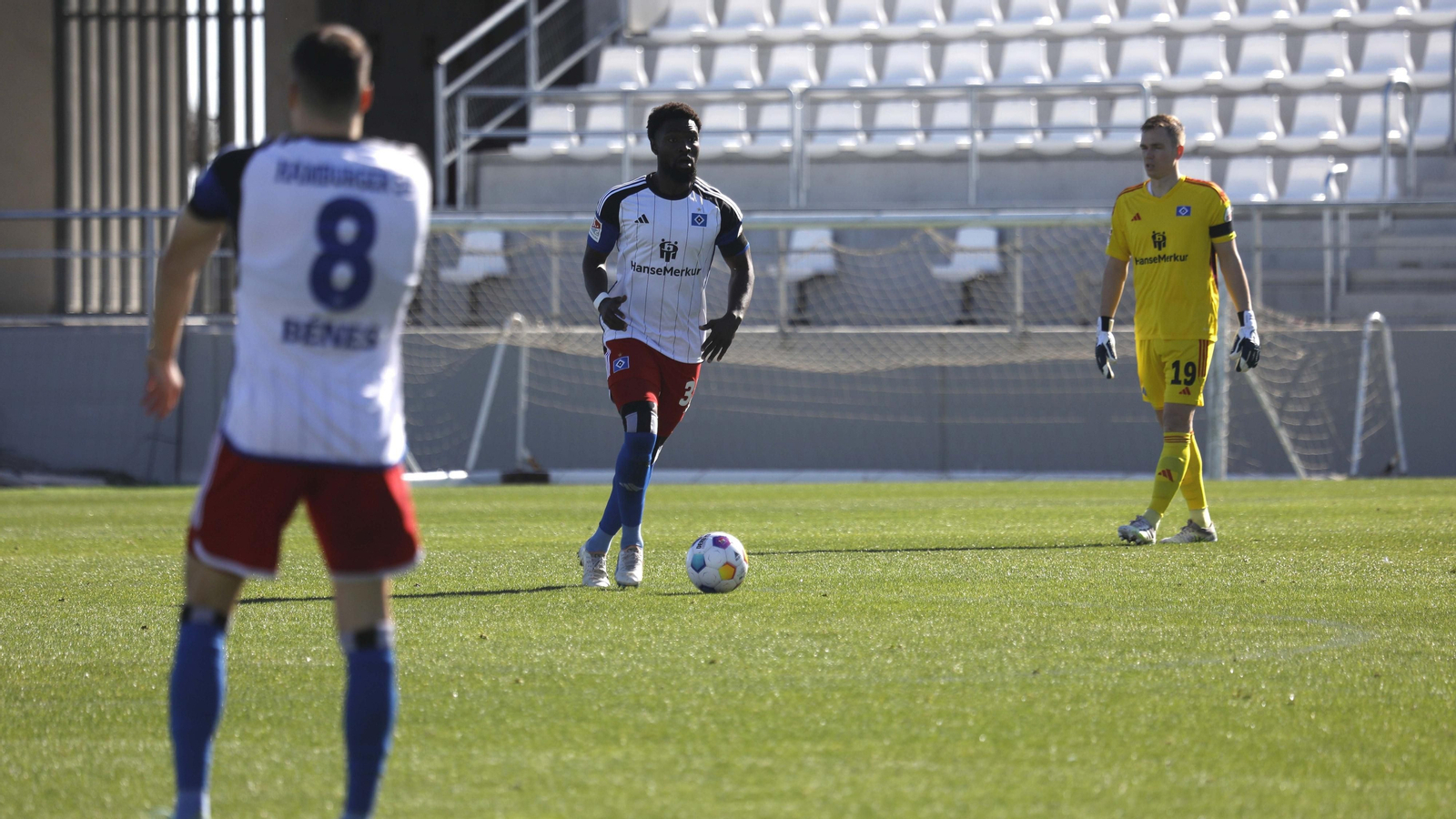 Las fotos  del partido de fútbol entre los equipos  Hamburgo - Zurich